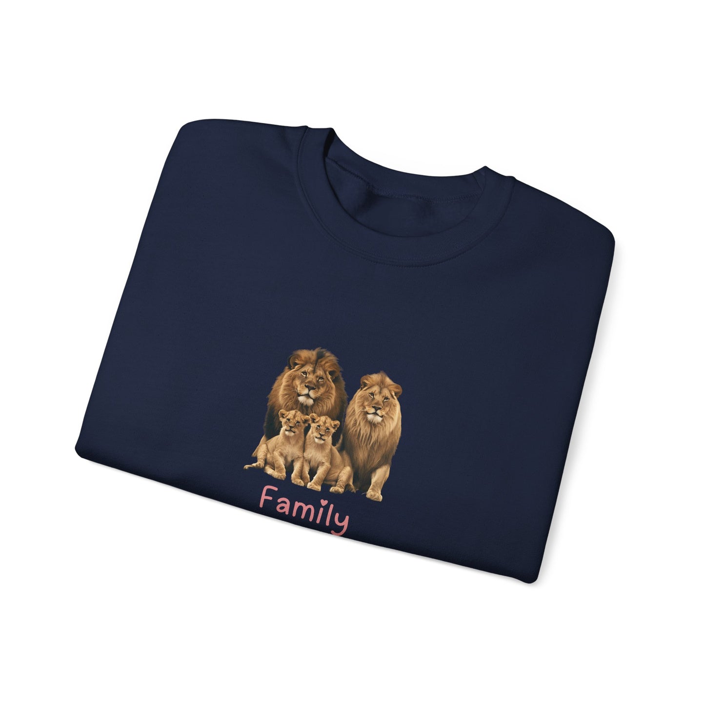 Lion Family Unisex Crewneck Sweatshirt