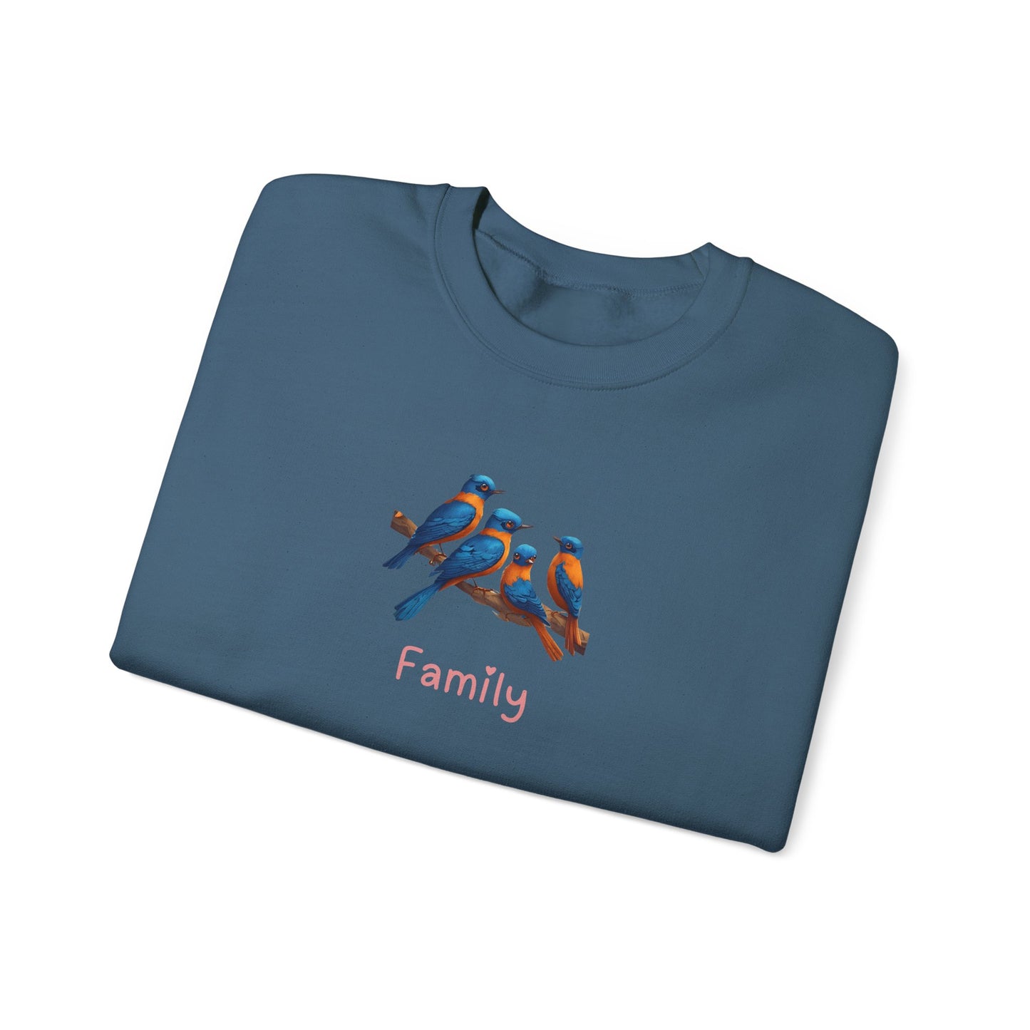 Bird Family Unisex Crewneck Sweatshirt