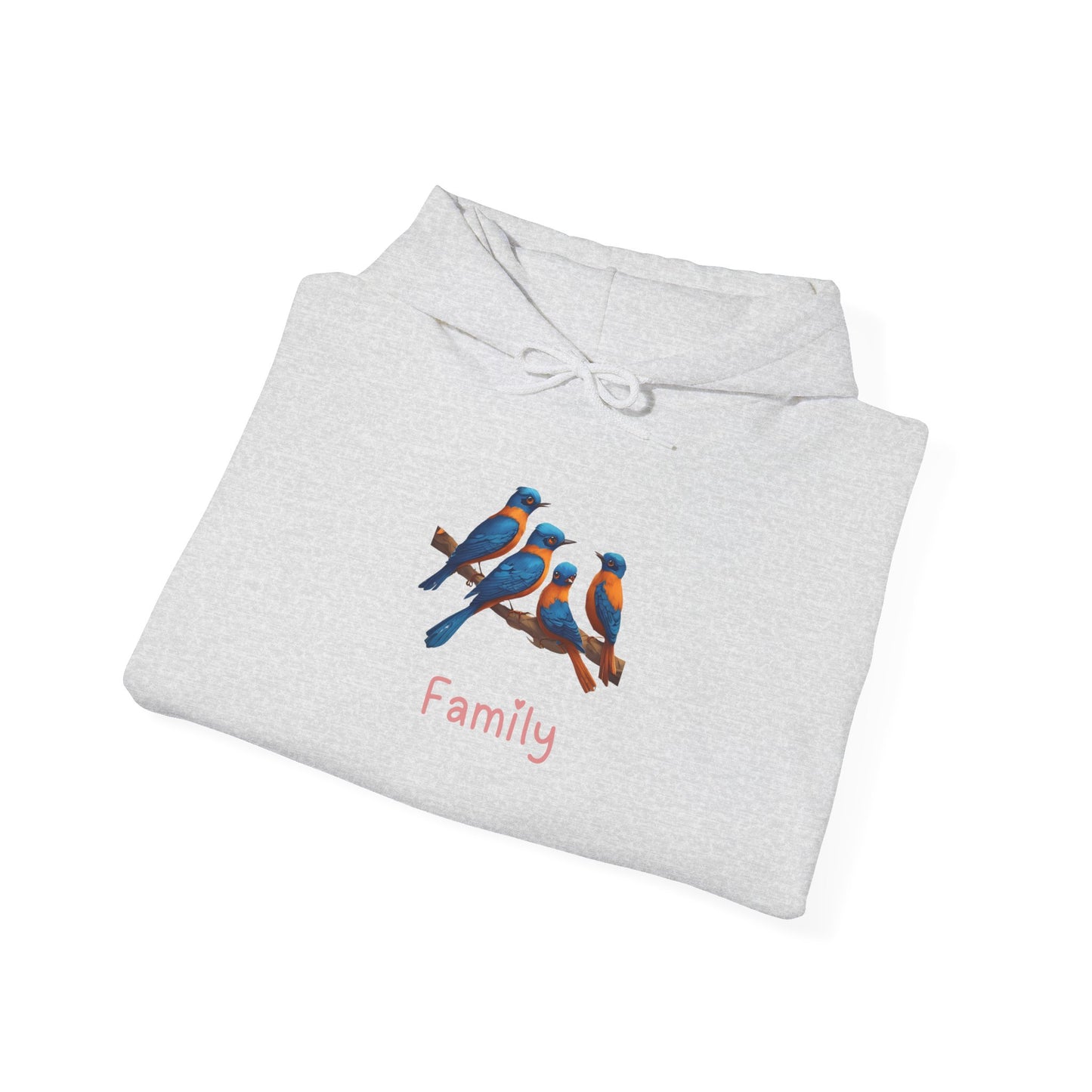 Bird Family Unisex Hooded Sweatshirt