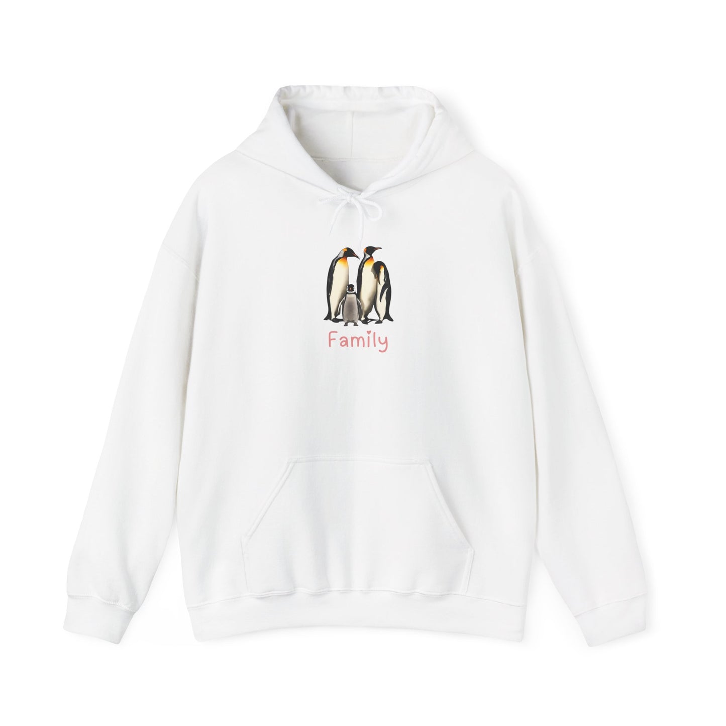 Penguin Family Unisex Hooded Sweatshirt