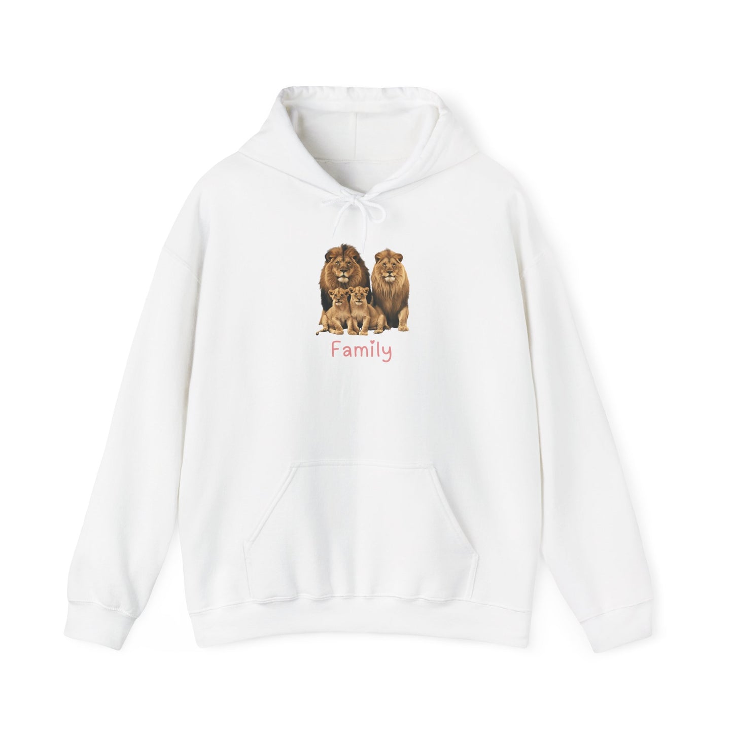Lion Family Unisex Hooded Sweatshirt