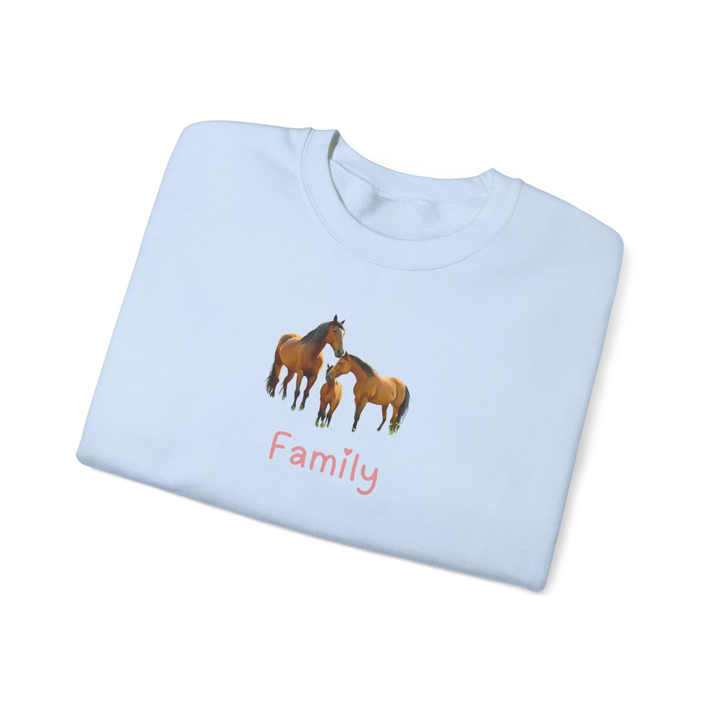 Horse Family Unisex Crewneck Sweatshirt