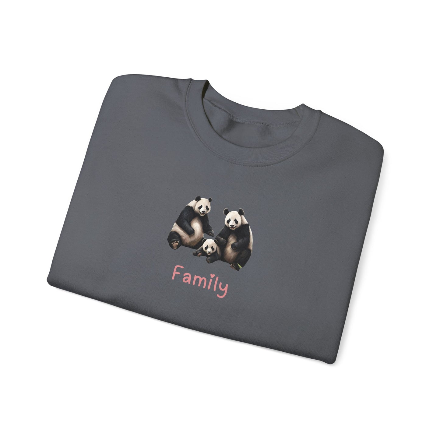 Panda Family Unisex Crewneck Sweatshirt