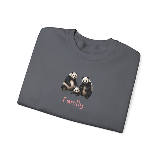 Panda Family Unisex Crewneck Sweatshirt