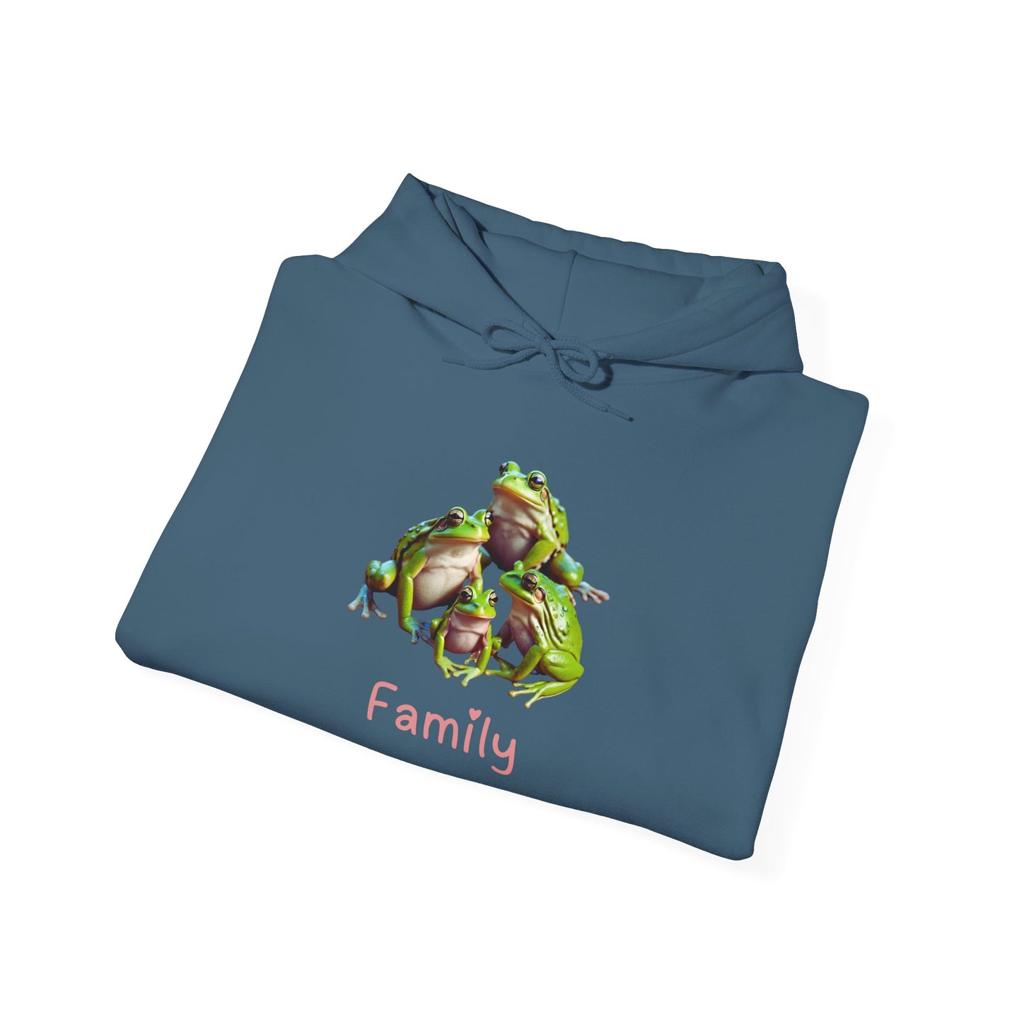 Frog Family Unisex Hooded Sweatshirt