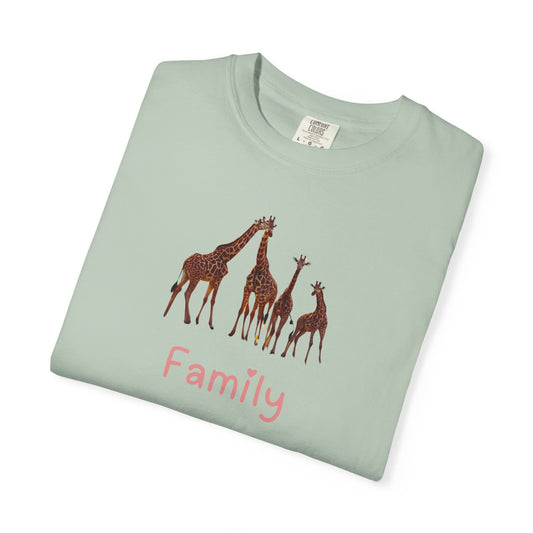 Family Giraffe Unisex T-Shirt - Cute Animal Graphic Tee