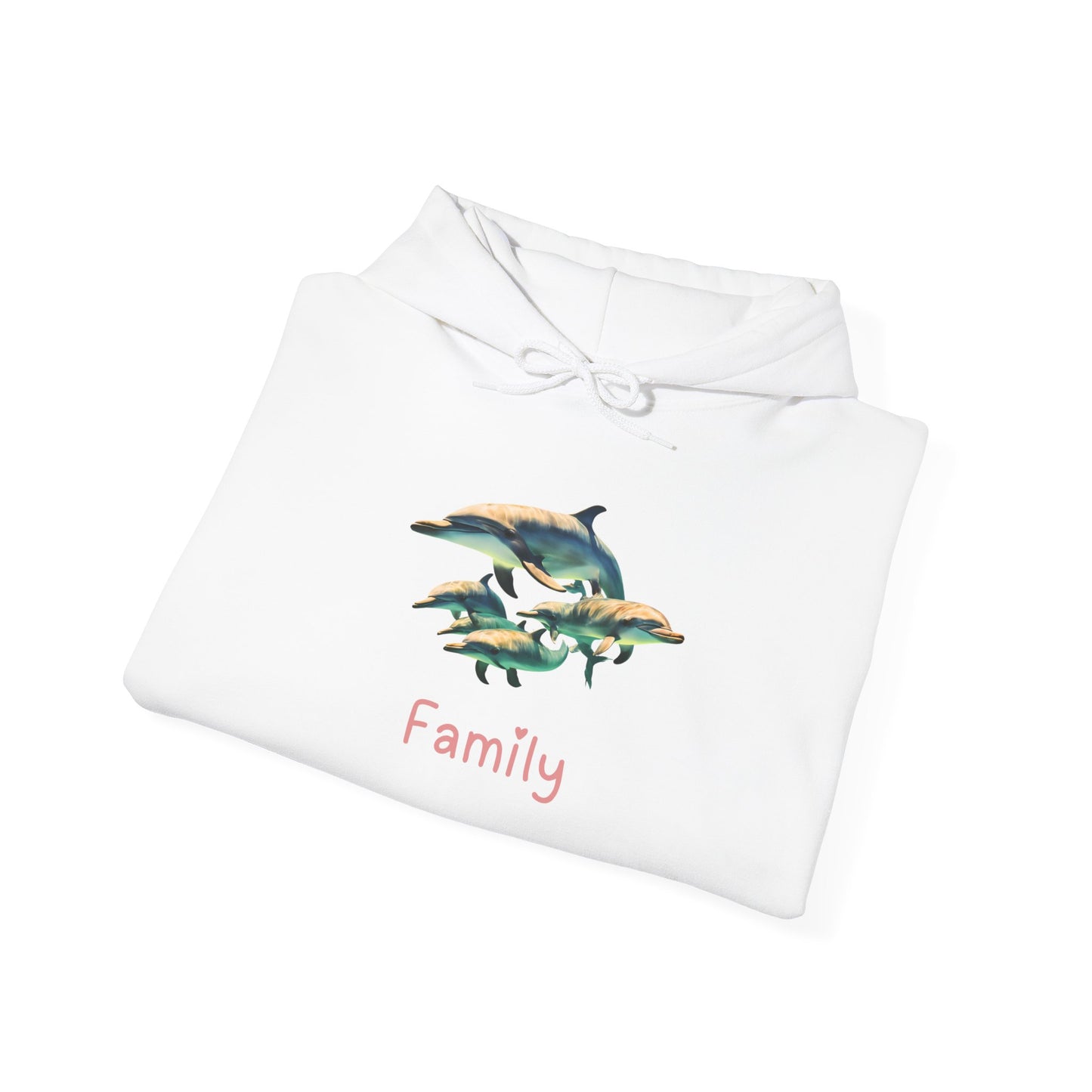 Dolphin Family Unisex Hooded Sweatshirt