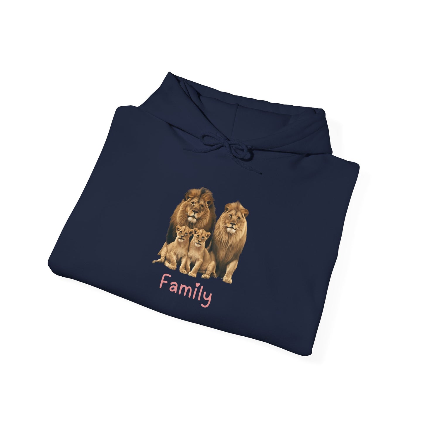 Lion Family Unisex Hooded Sweatshirt
