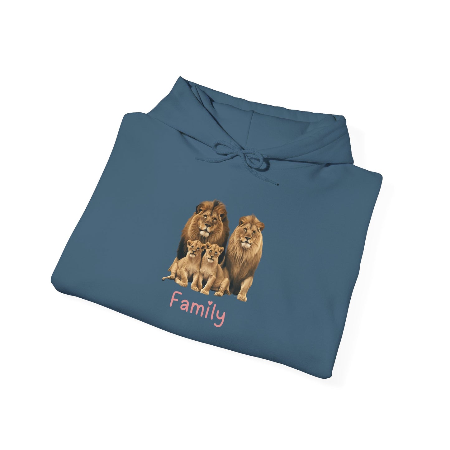 Lion Family Unisex Hooded Sweatshirt