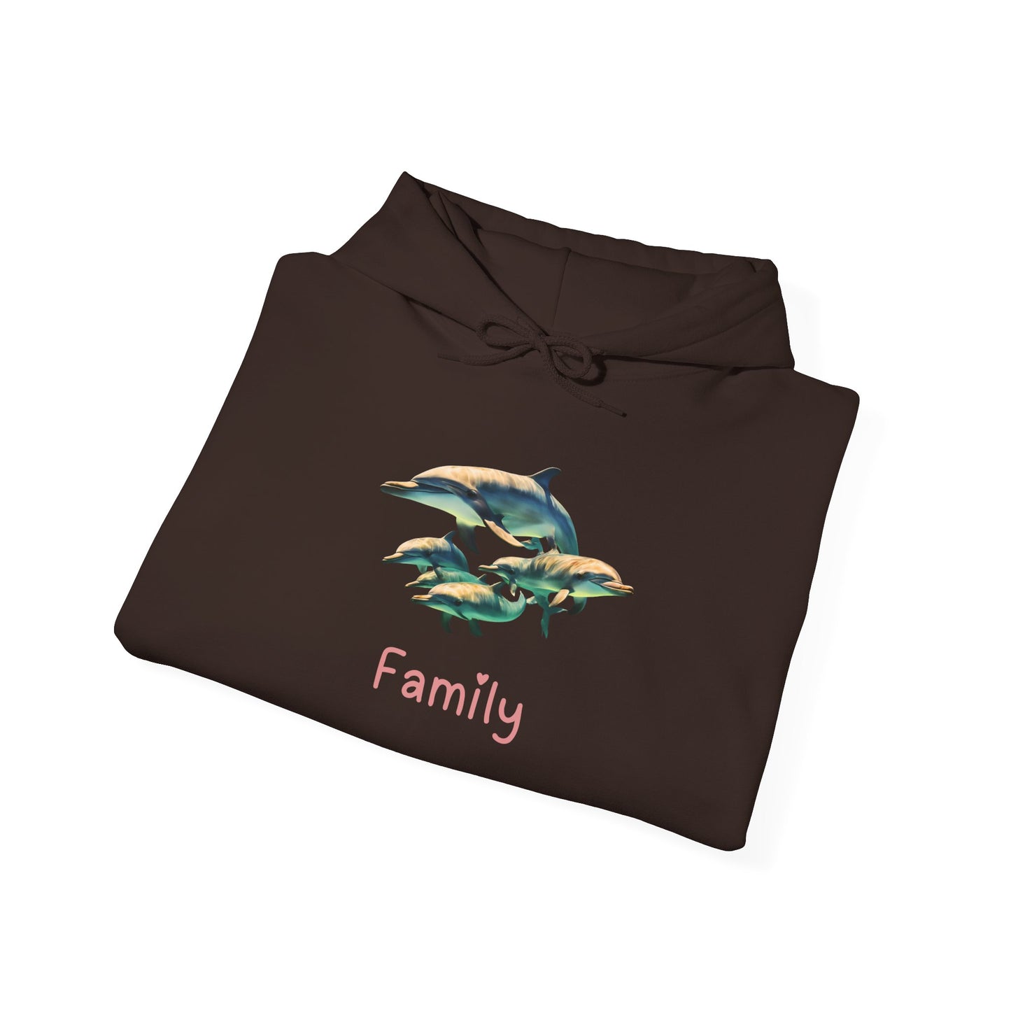 Dolphin Family Unisex Hooded Sweatshirt