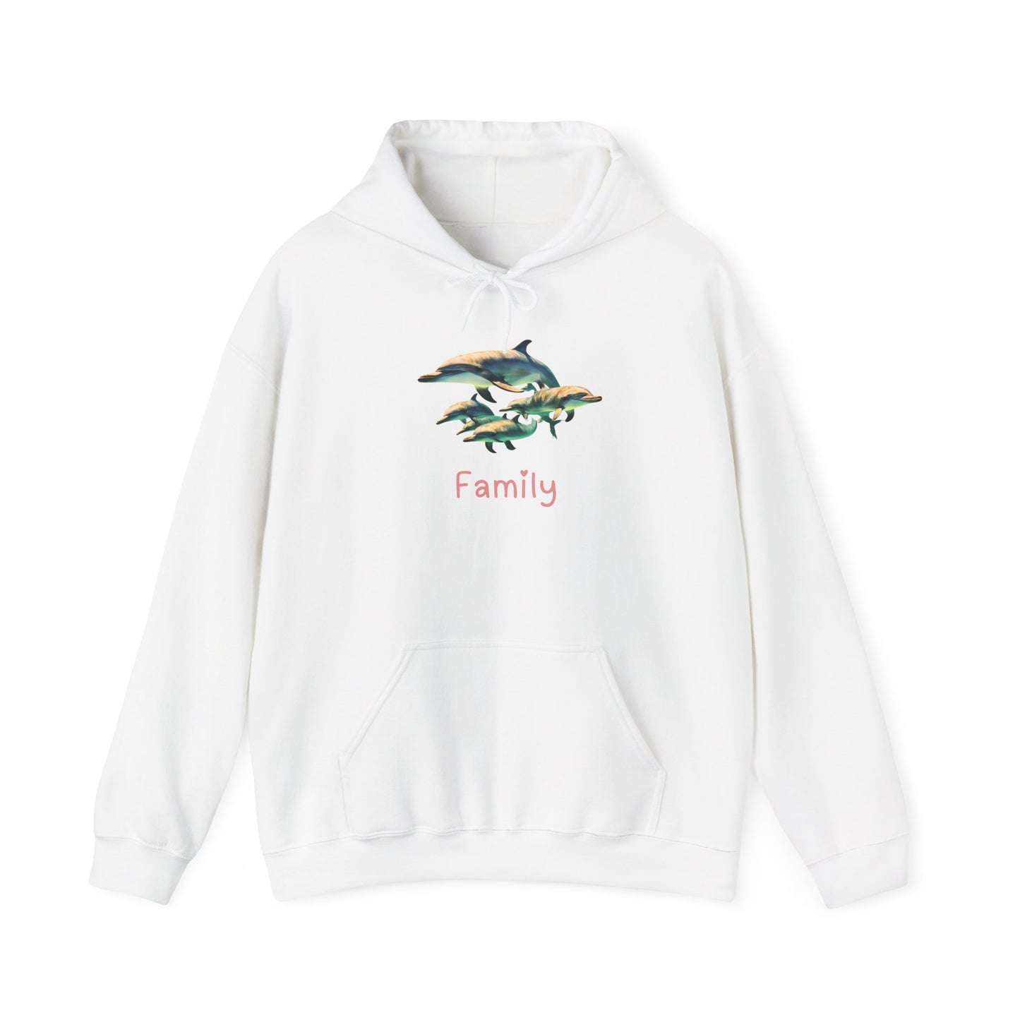 Dolphin Family Unisex Hooded Sweatshirt