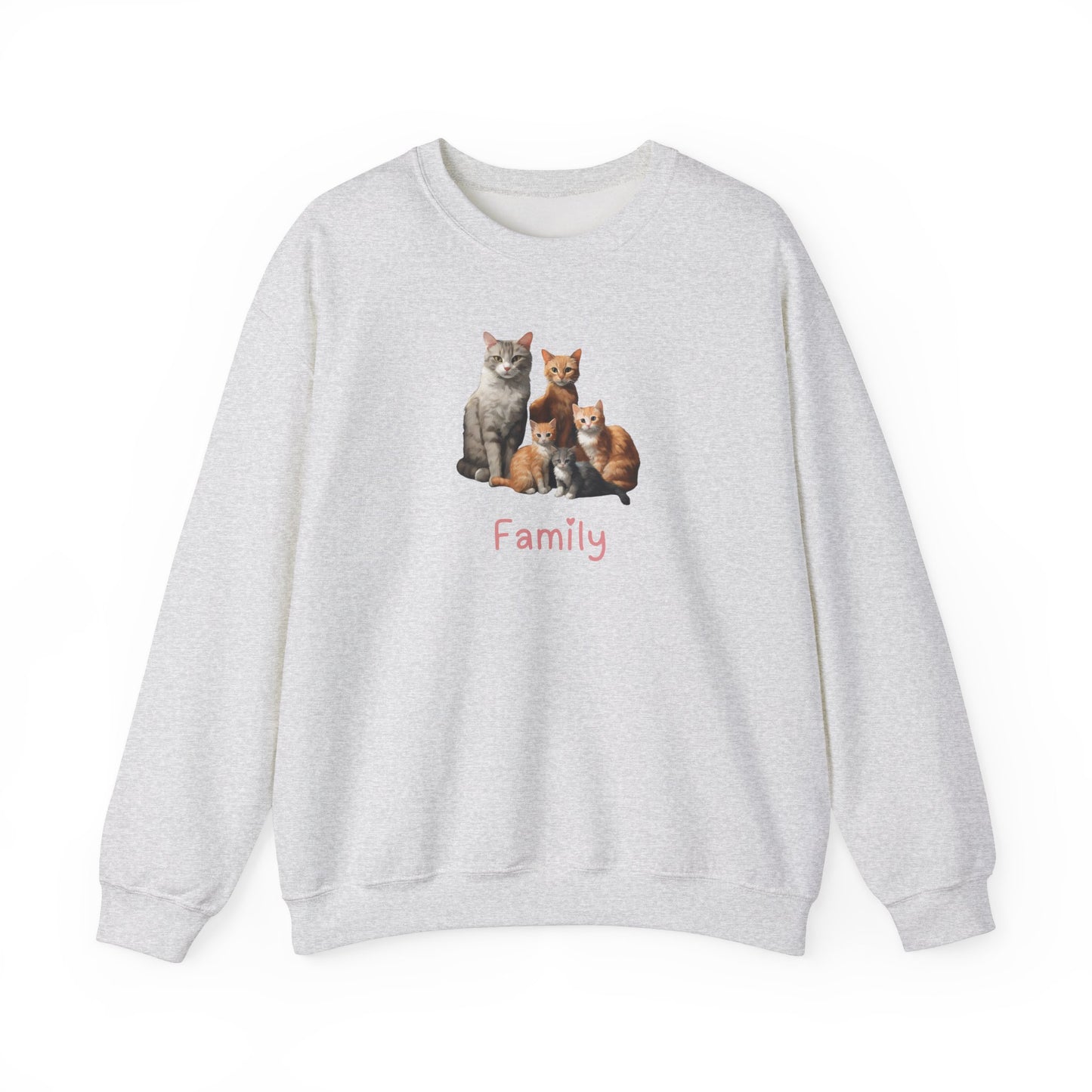 Cat Family  Unisex Crewneck Sweatshirt