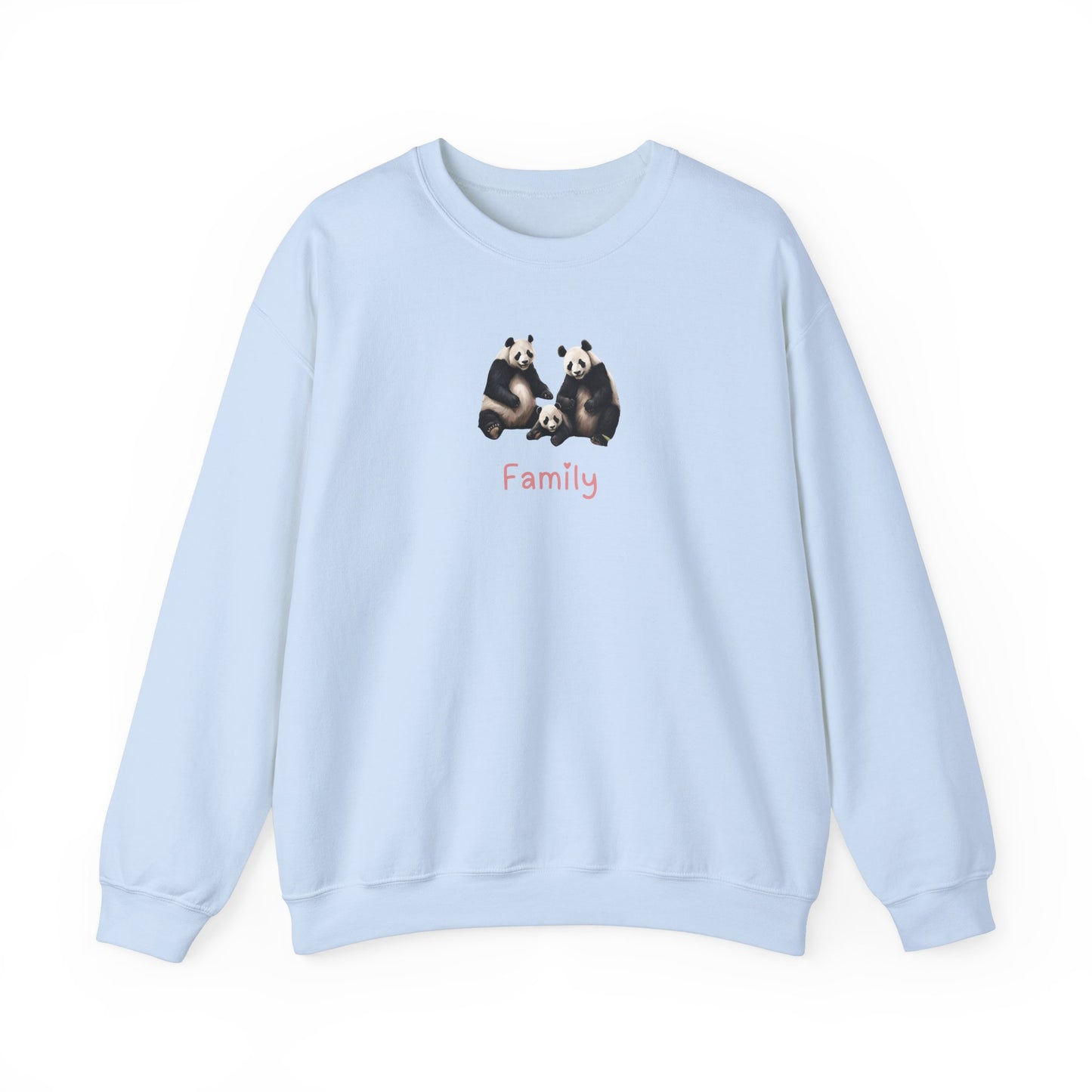 Panda Family Unisex Crewneck Sweatshirt