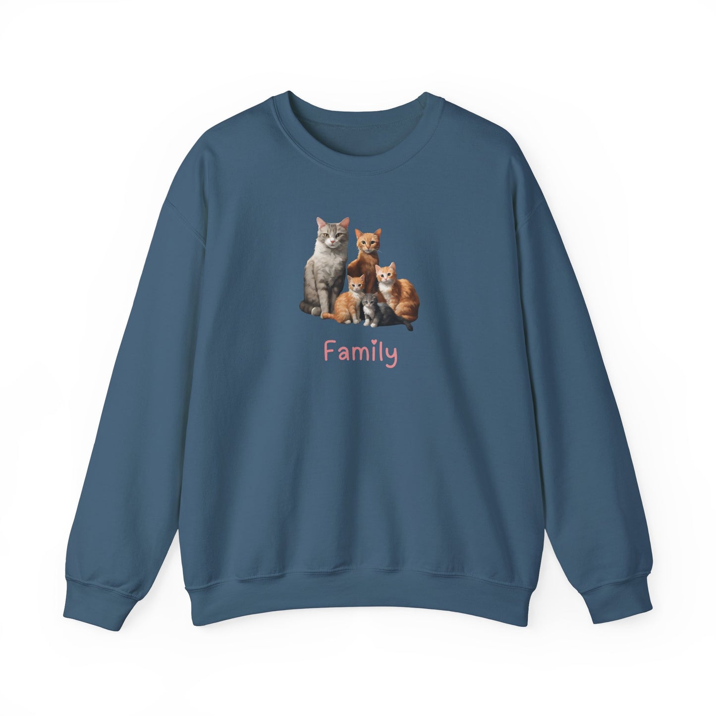 Cat Family  Unisex Crewneck Sweatshirt