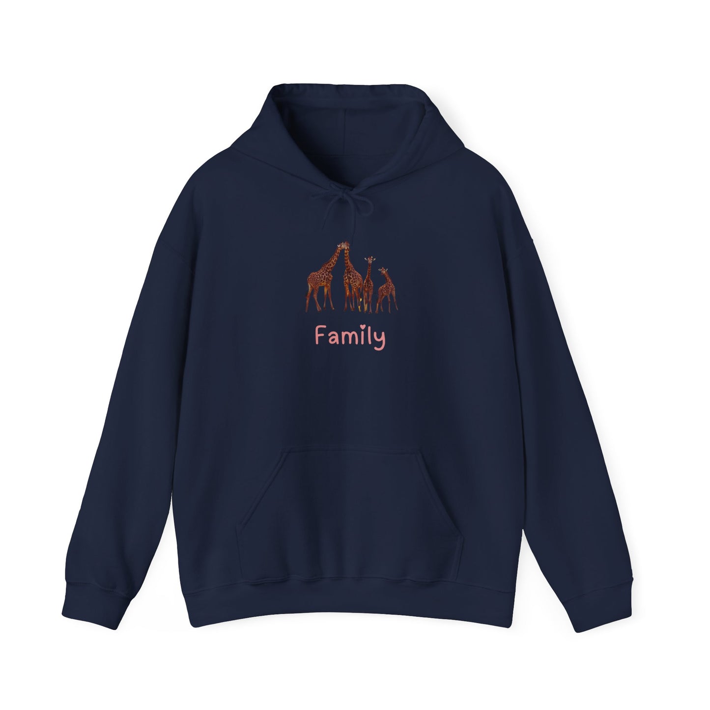 Family Giraffe Unisex Hooded Sweatshirt