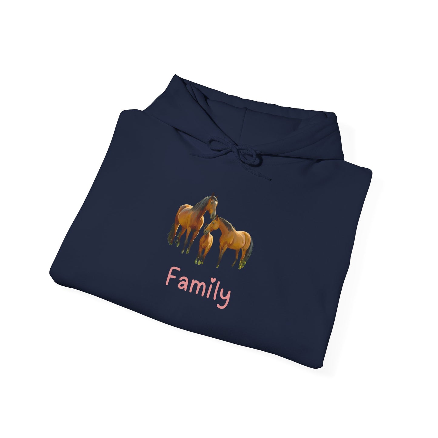 Horse Family Unisex Hooded Sweatshirt