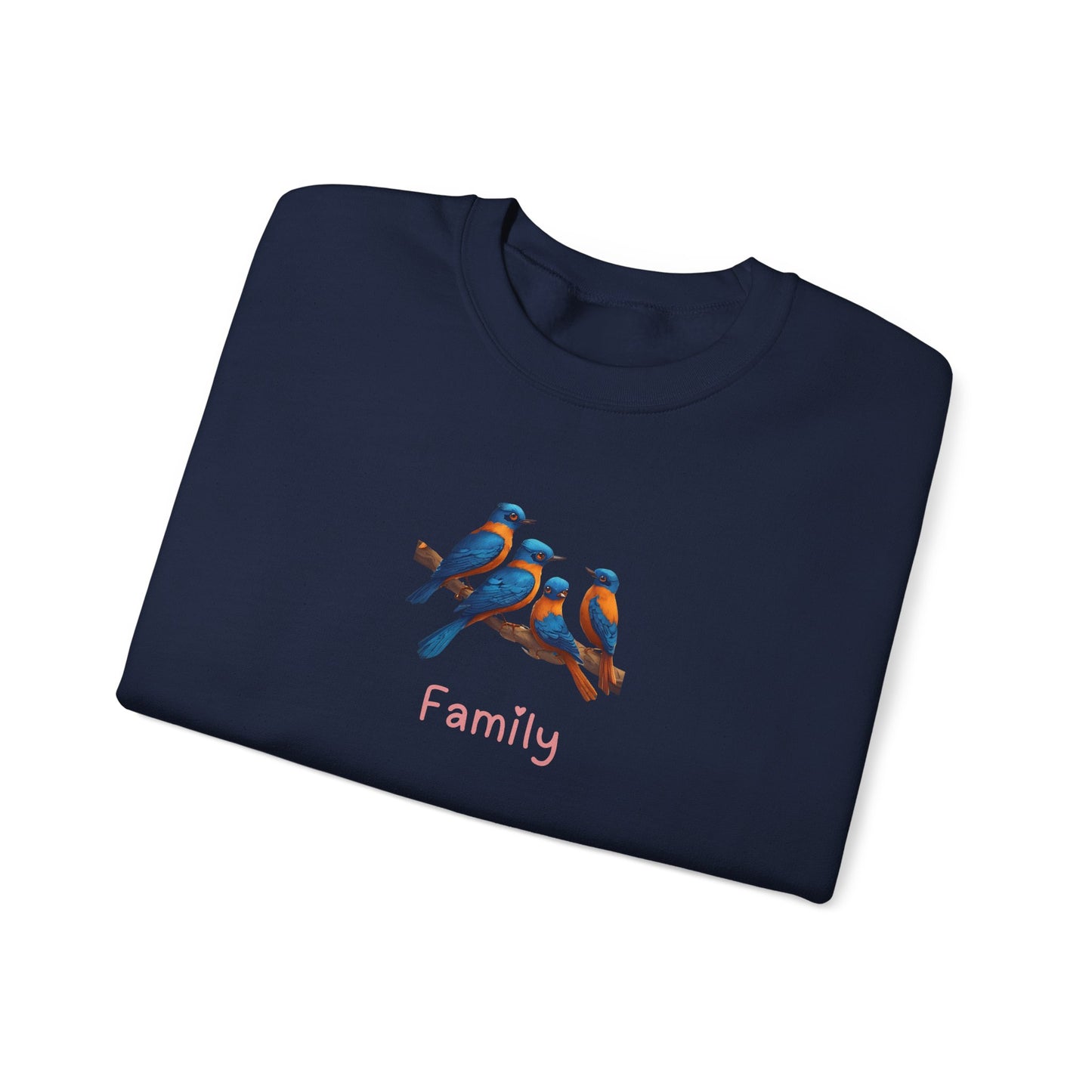Bird Family Unisex Crewneck Sweatshirt