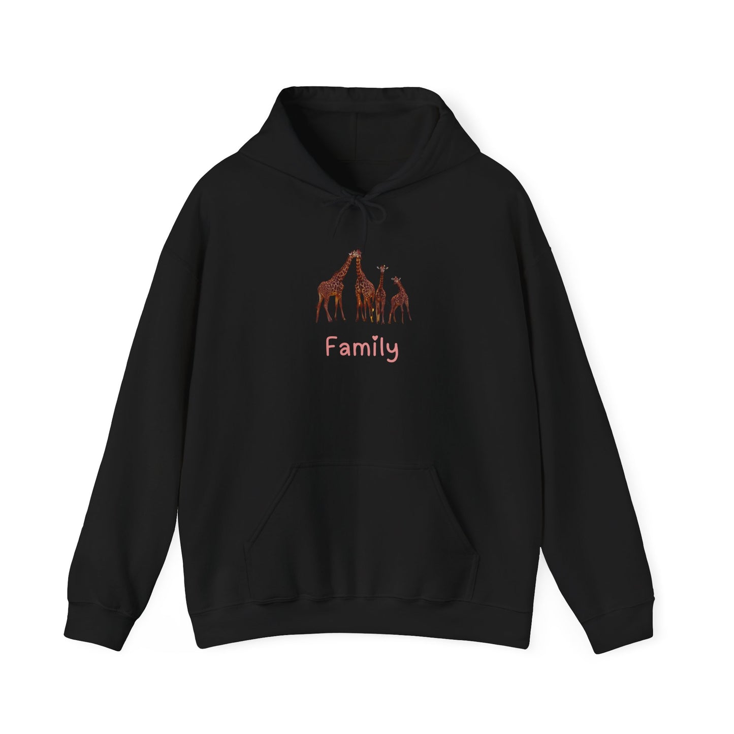 Family Giraffe Unisex Hooded Sweatshirt