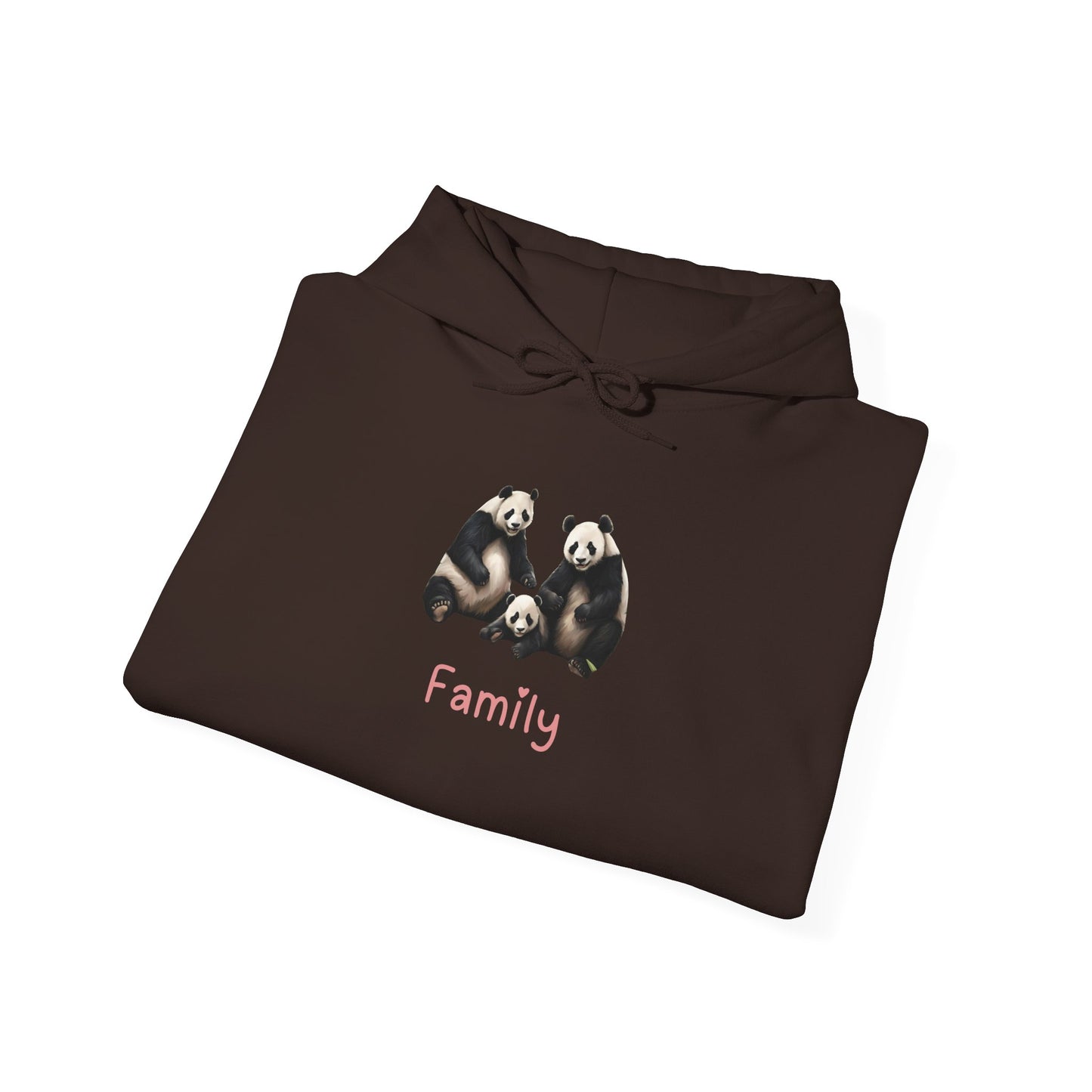 Panda Family Unisex Hooded Sweatshirt