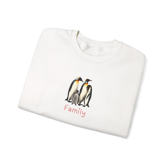 Penguin Family Unisex Crewneck Sweatshirt