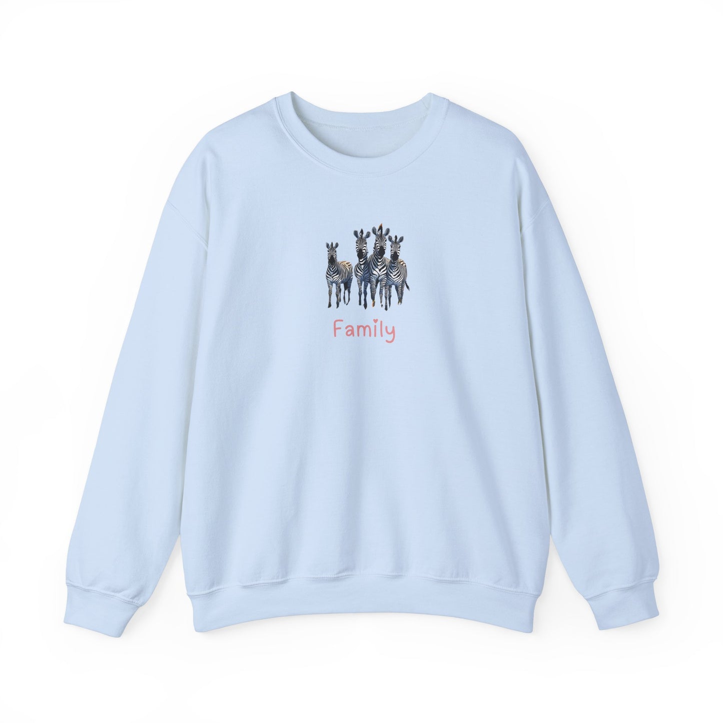 Zebra Family Unisex Crewneck Sweatshirt
