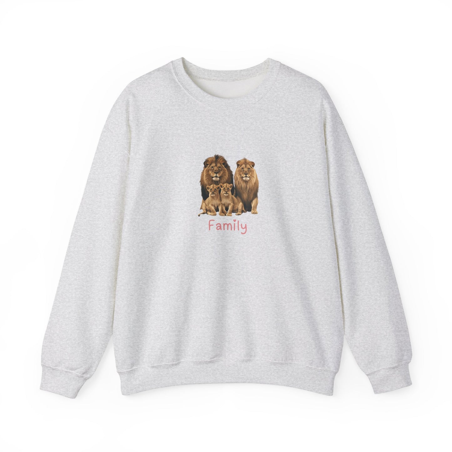 Lion Family Unisex Crewneck Sweatshirt