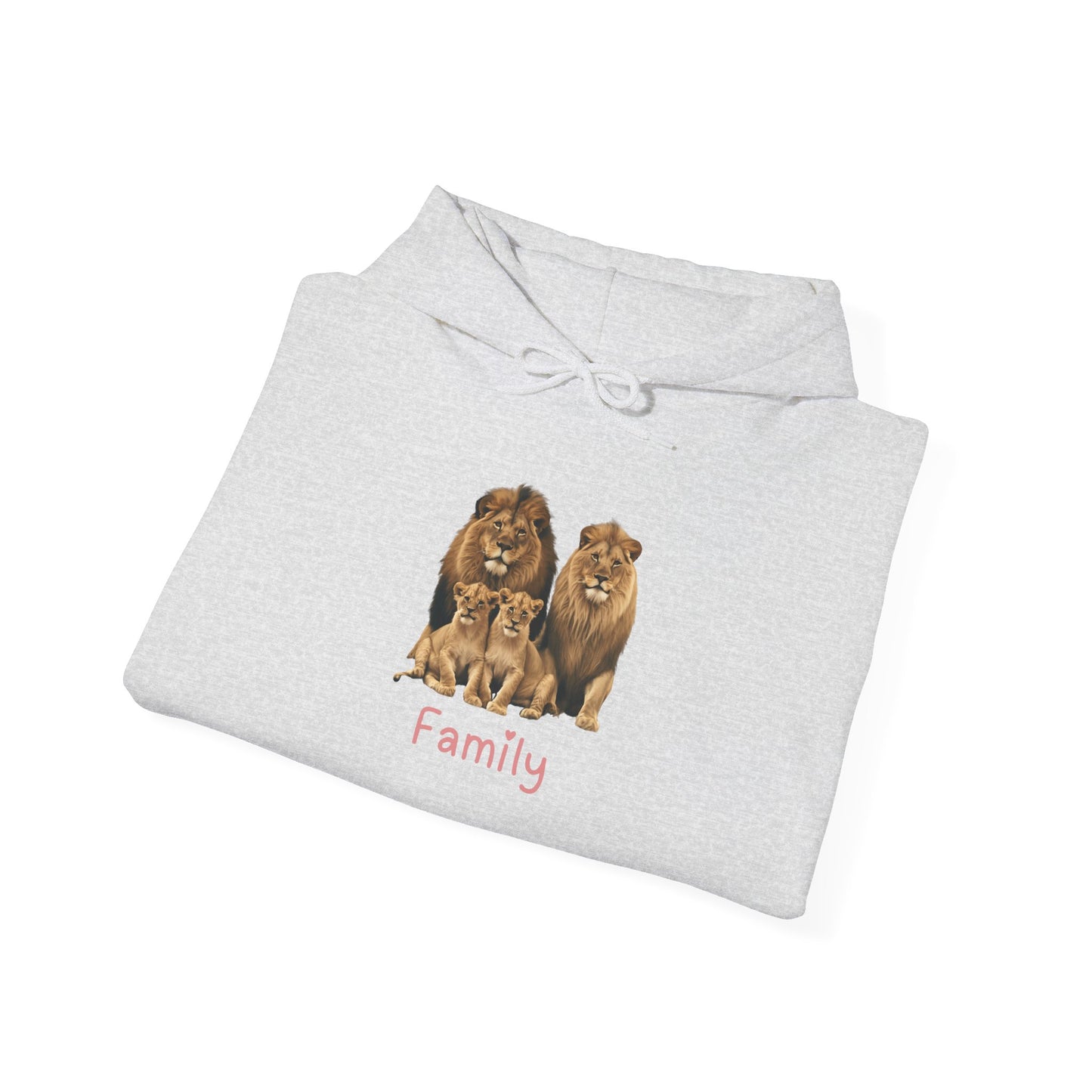 Lion Family Unisex Hooded Sweatshirt