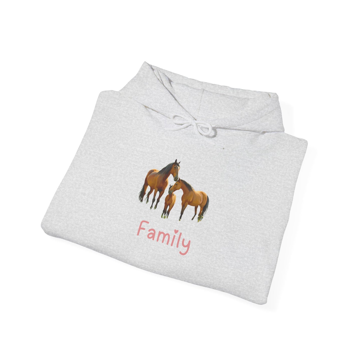 Horse Family Unisex Hooded Sweatshirt