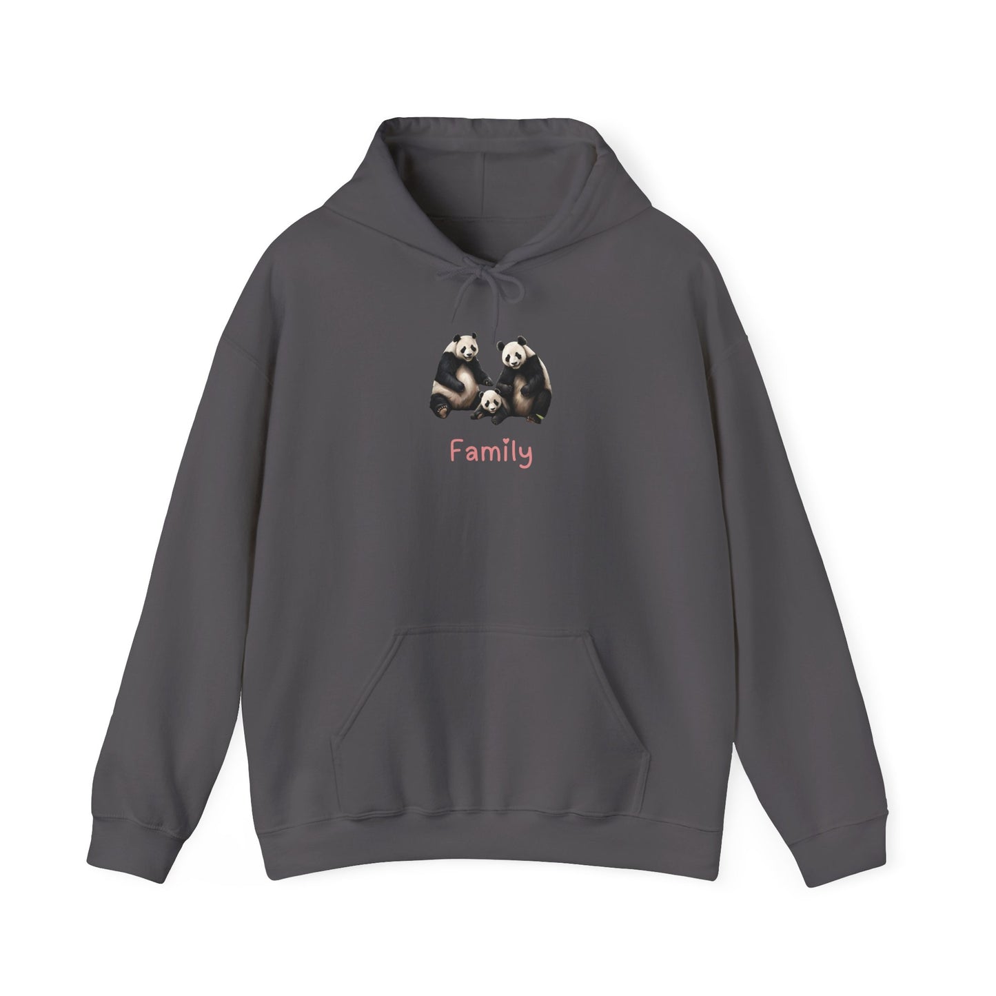 Panda Family Unisex Hooded Sweatshirt