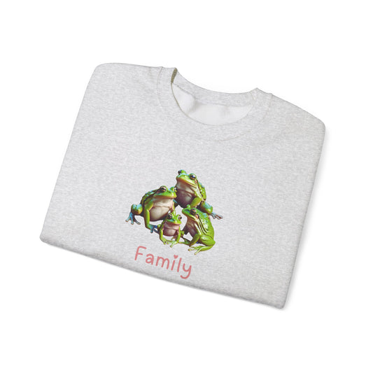 Frog Family Unisex Crewneck Sweatshirt