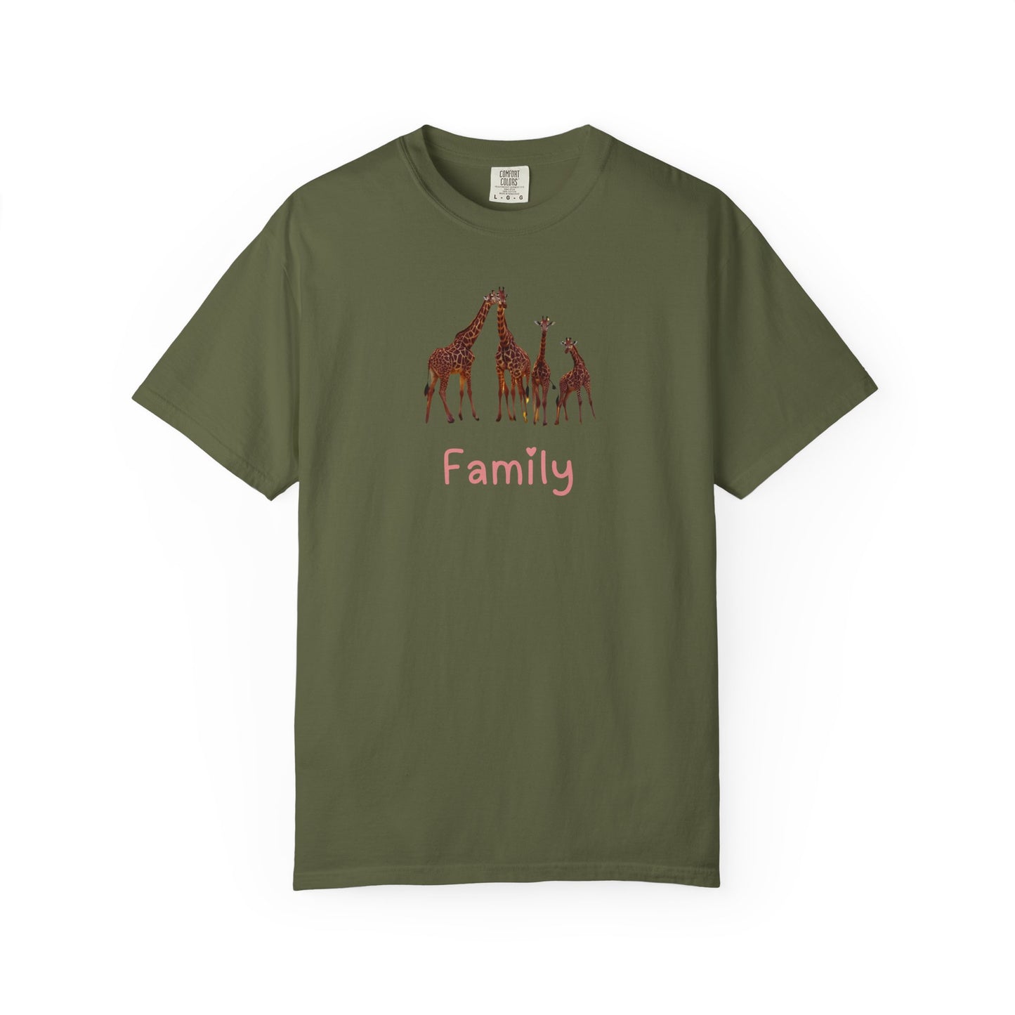 Family Giraffe Unisex T-Shirt - Cute Animal Graphic Tee