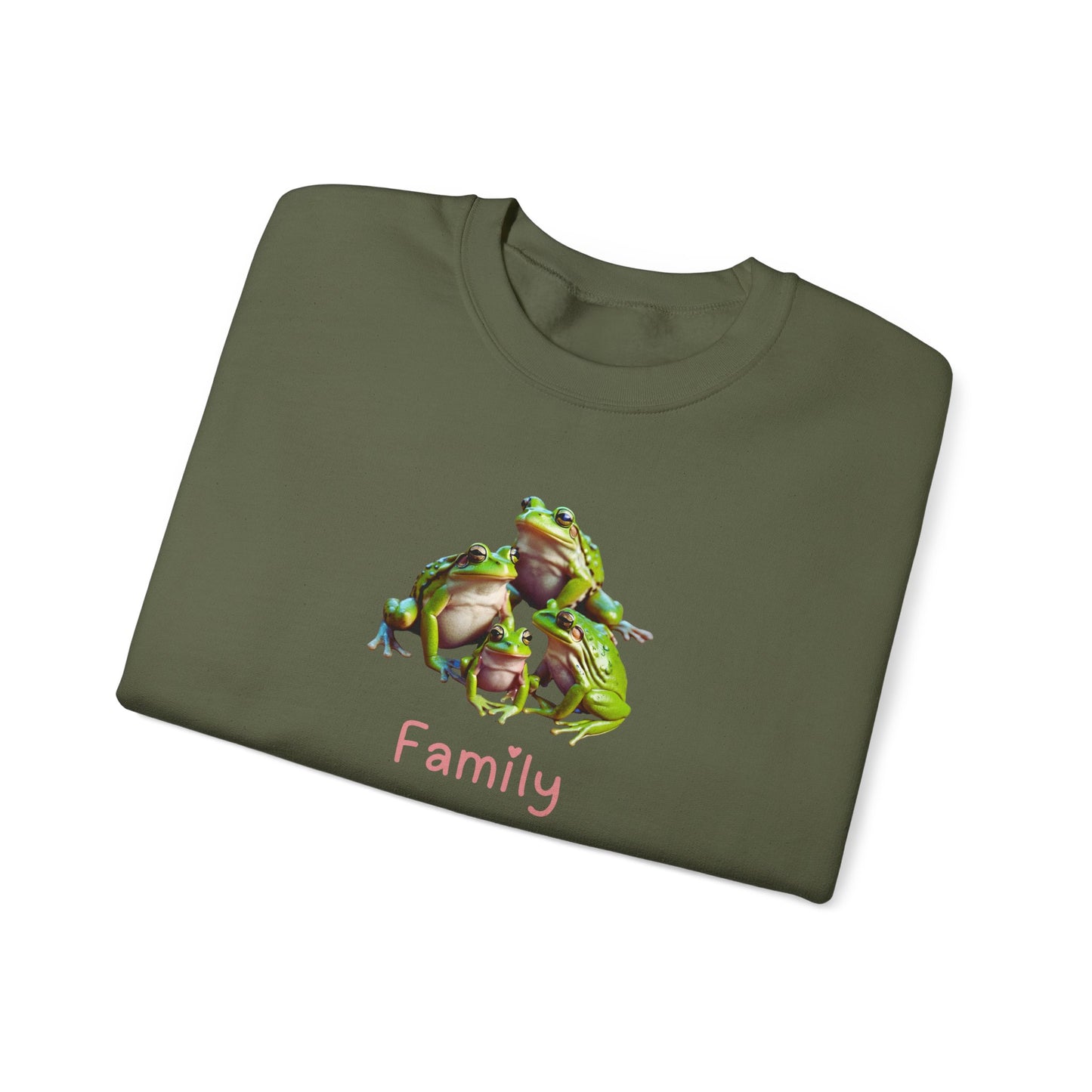 Frog Family Unisex Crewneck Sweatshirt