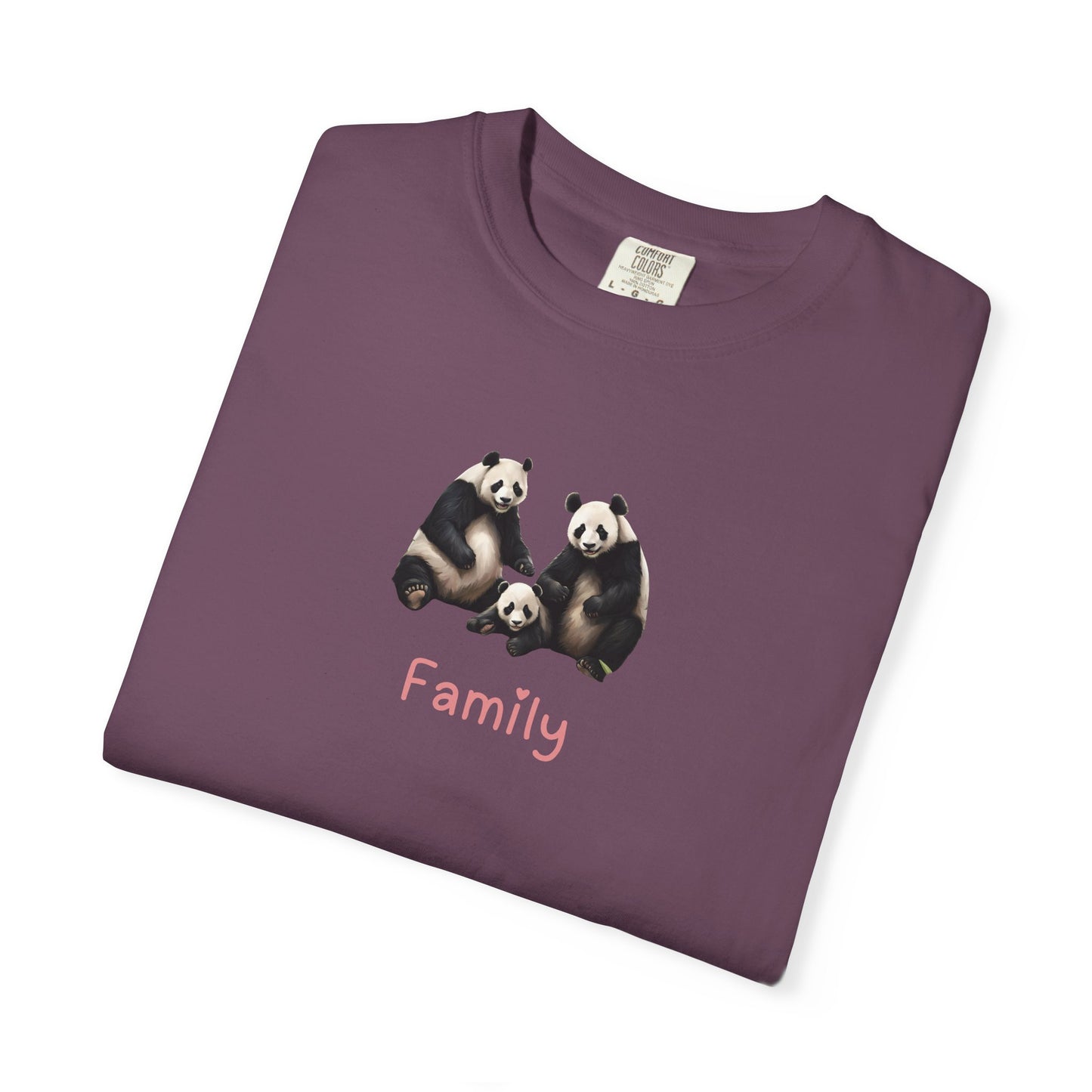 Panda Family Unisex T Shirt