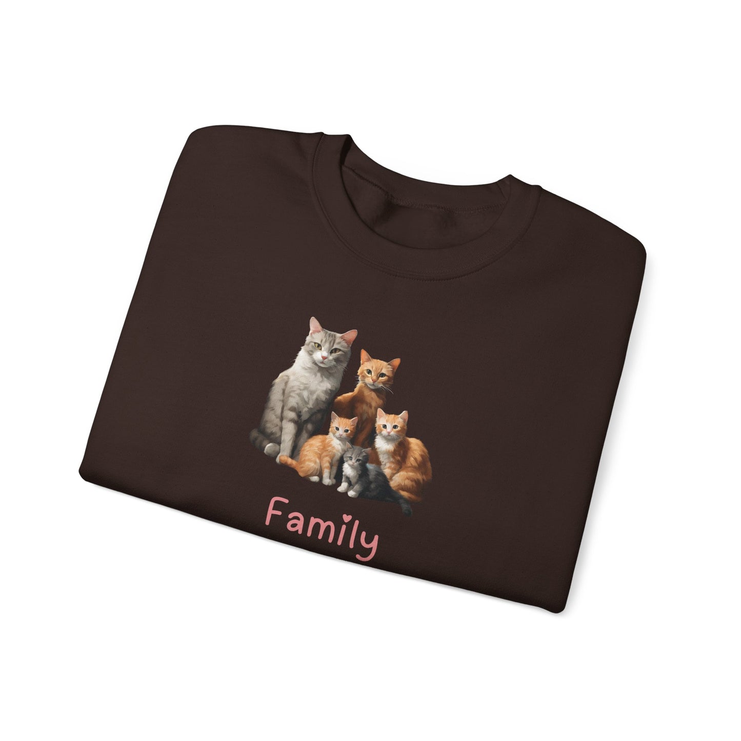 Cat Family  Unisex Crewneck Sweatshirt
