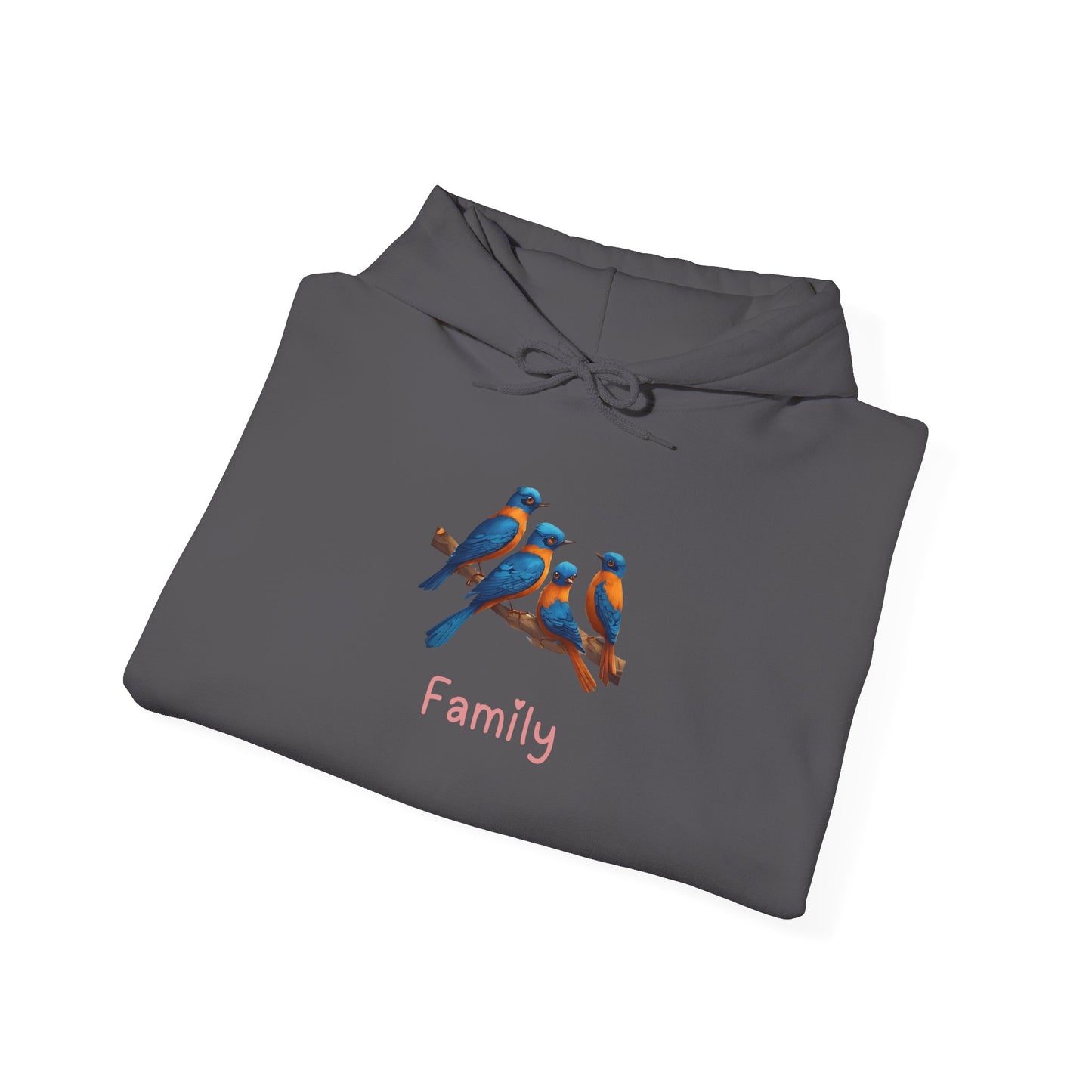 Bird Family Unisex Hooded Sweatshirt