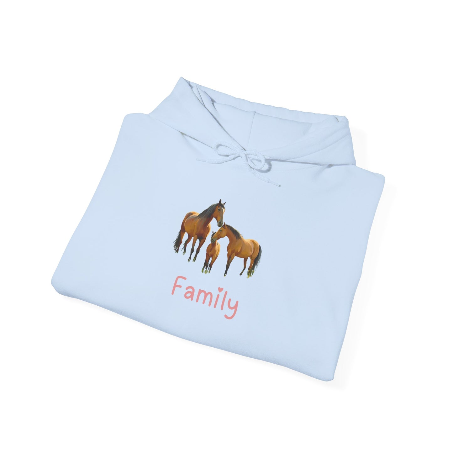 Horse Family Unisex Hooded Sweatshirt