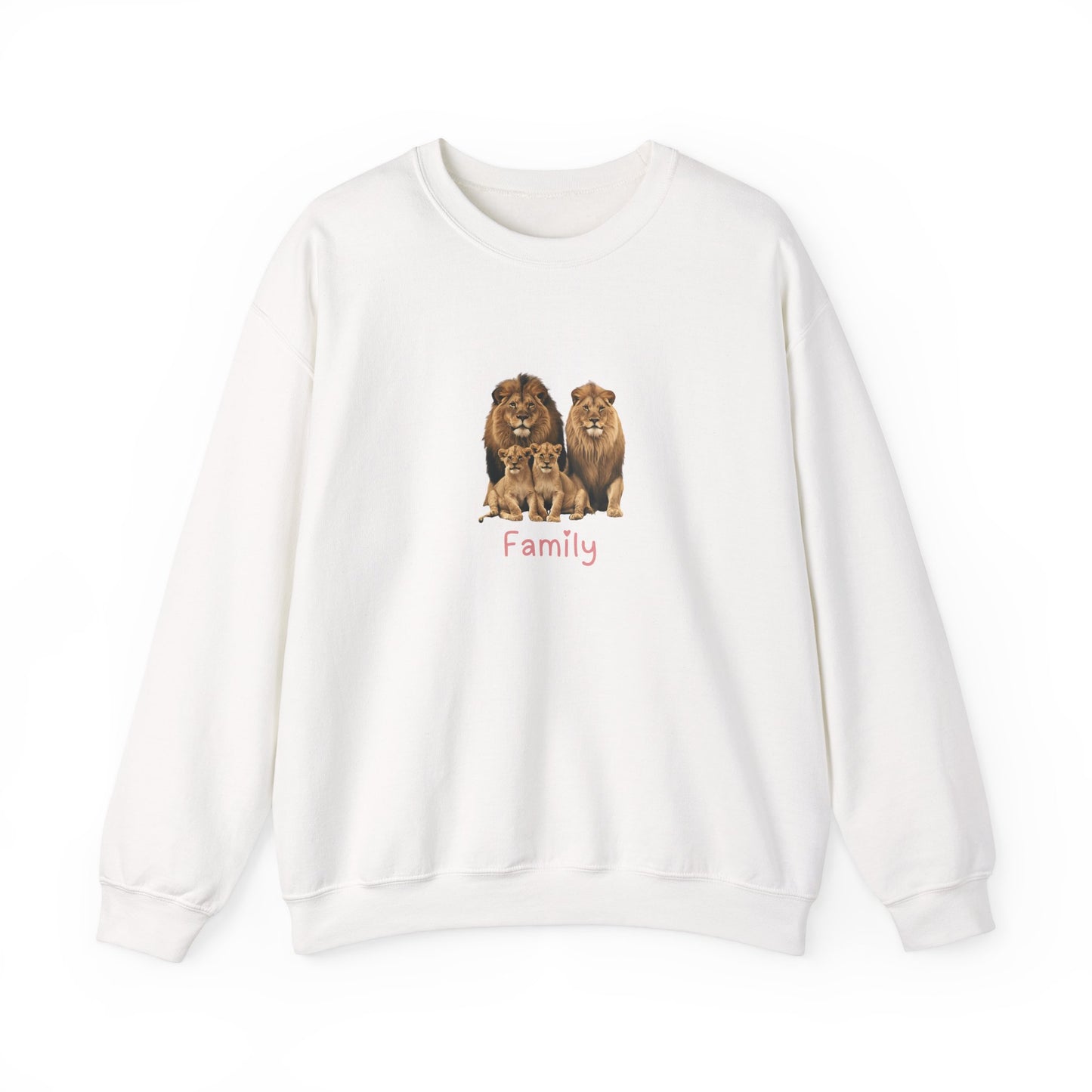 Lion Family Unisex Crewneck Sweatshirt