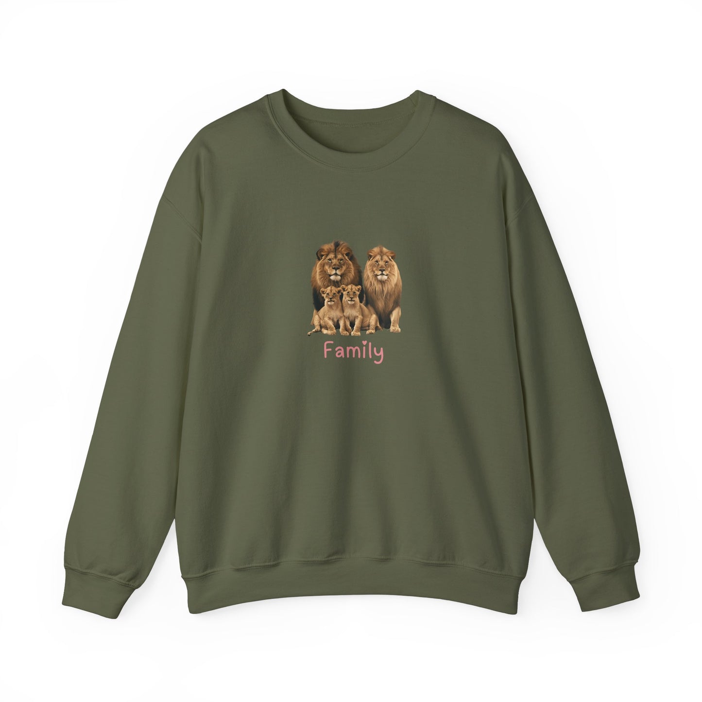 Lion Family Unisex Crewneck Sweatshirt