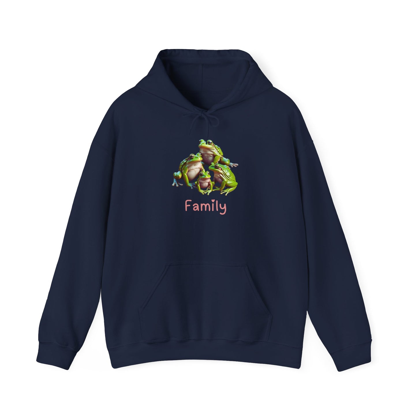Frog Family Unisex Hooded Sweatshirt