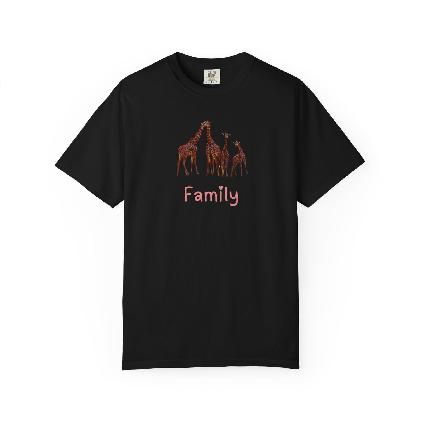 Family Giraffe Unisex T-Shirt - Cute Animal Graphic Tee