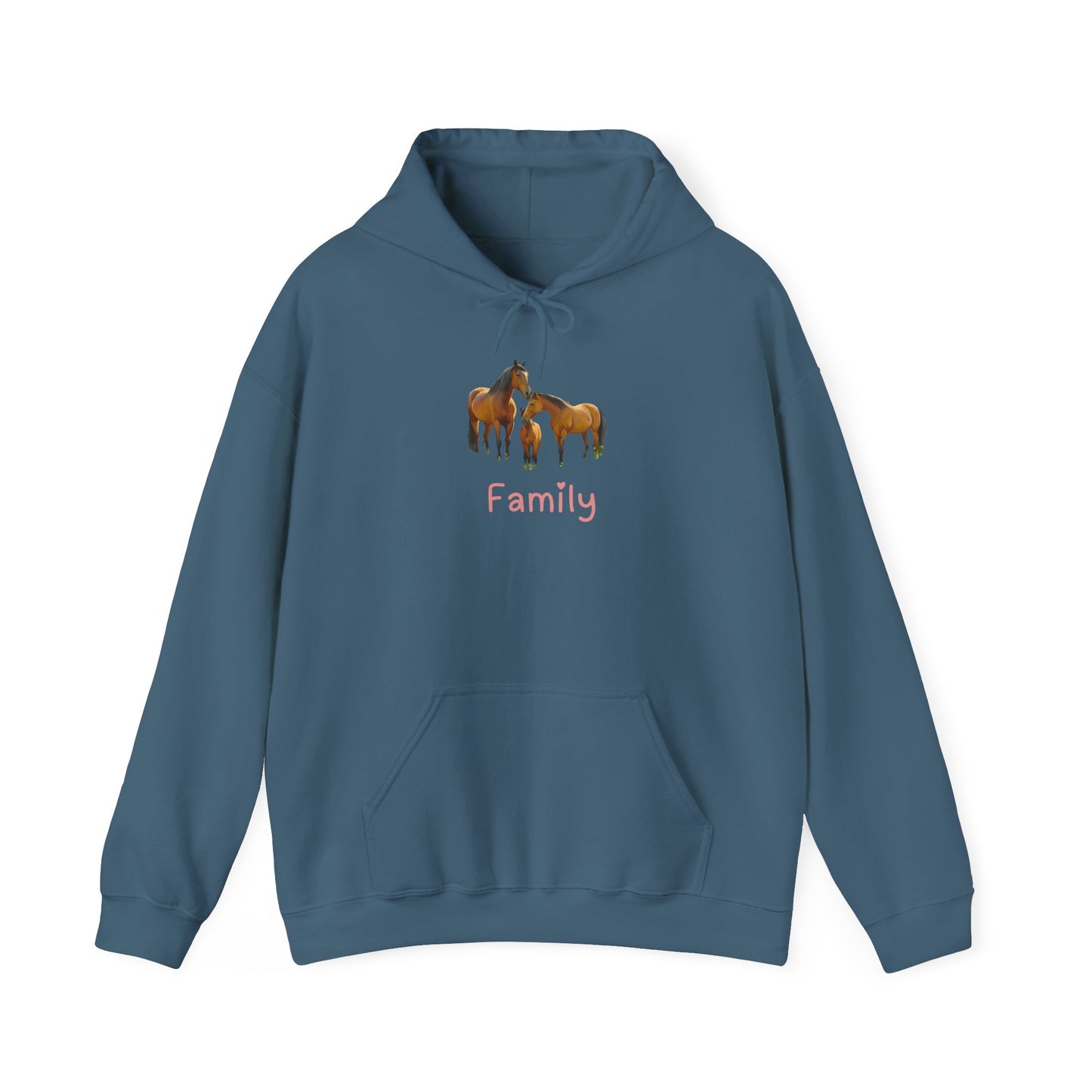 Horse Family Unisex Hooded Sweatshirt