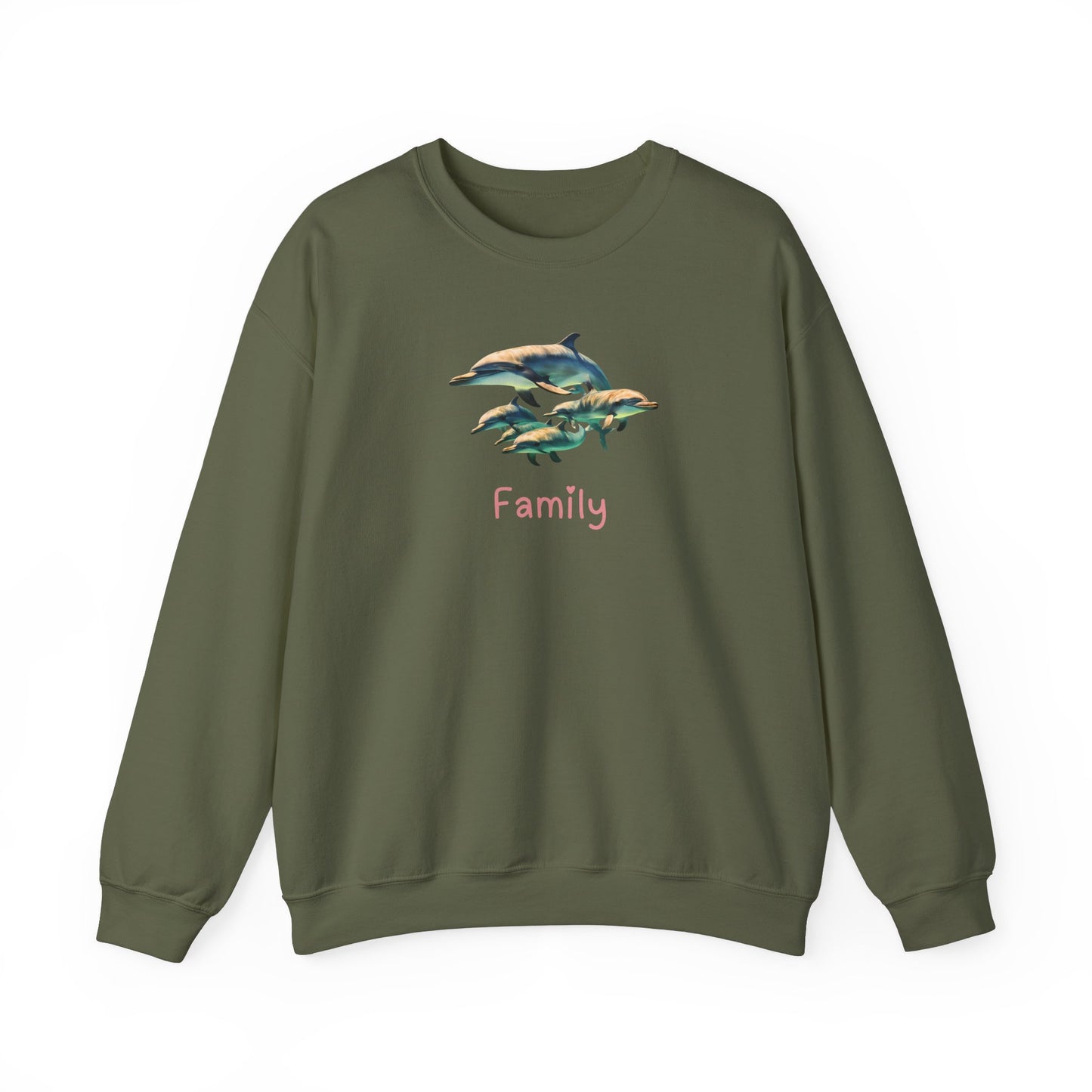 Dolphin Family Unisex Crewneck Sweatshirt