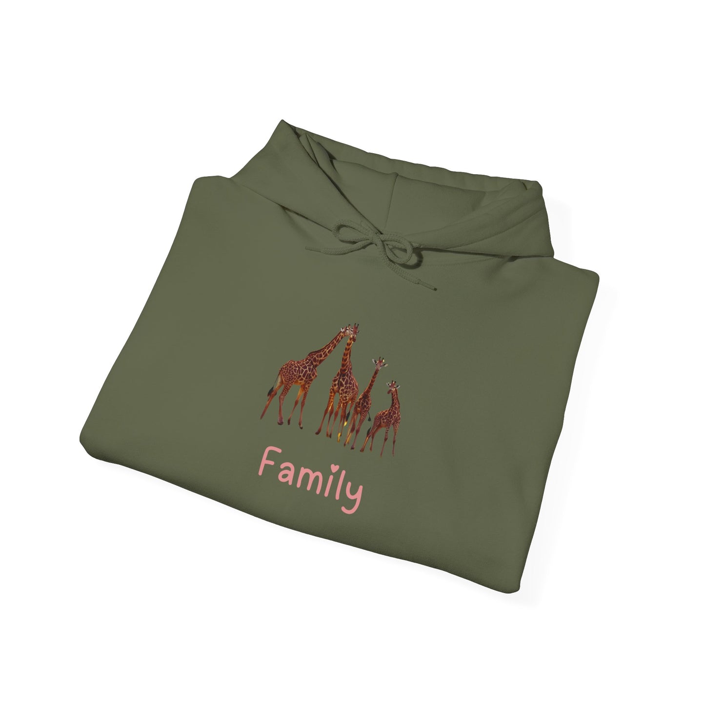Family Giraffe Unisex Hooded Sweatshirt