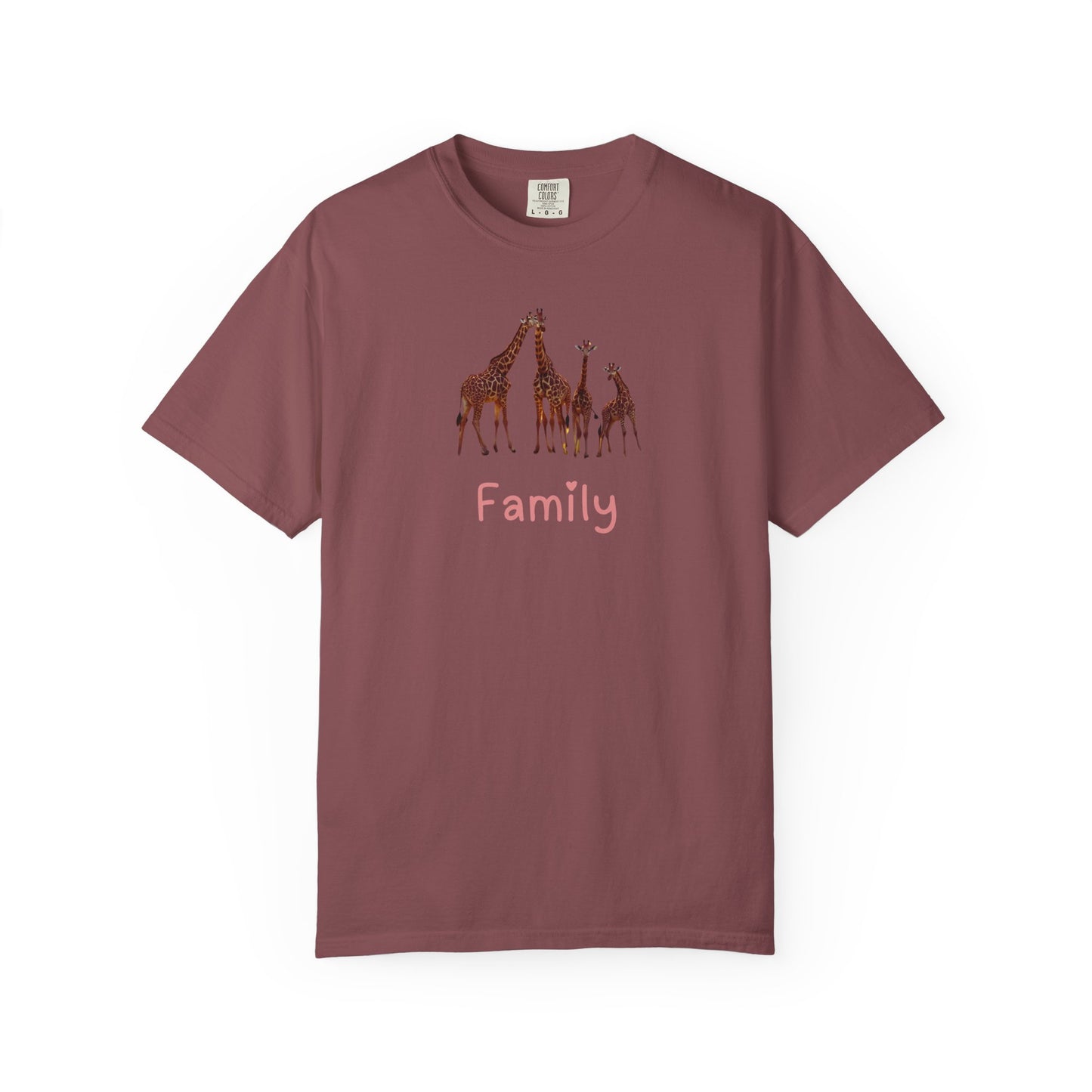 Family Giraffe Unisex T-Shirt - Cute Animal Graphic Tee