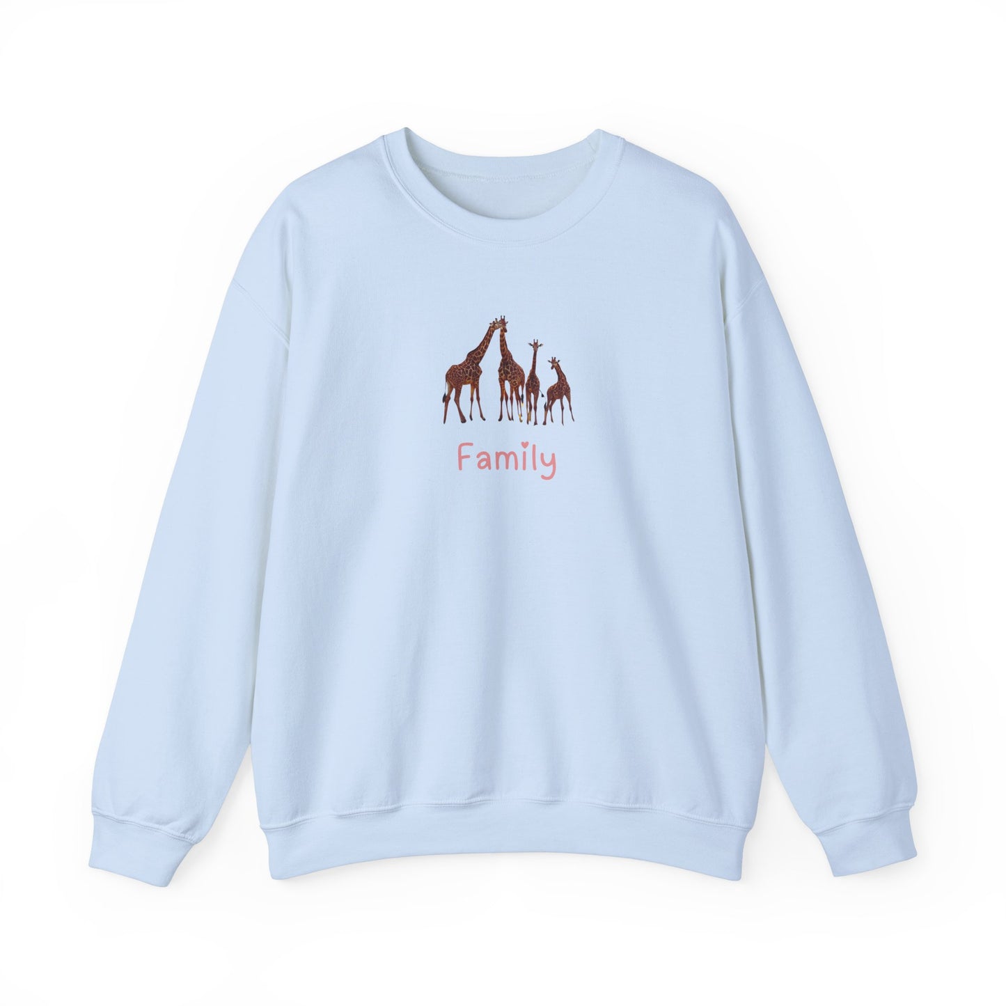 Family Giraffes  Unisex Crewneck Sweatshirt