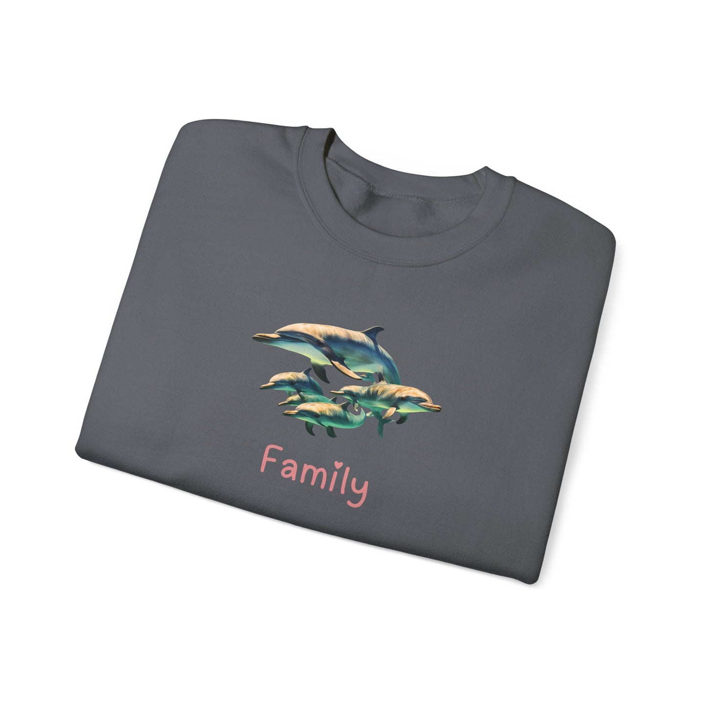 Dolphin Family Unisex Crewneck Sweatshirt
