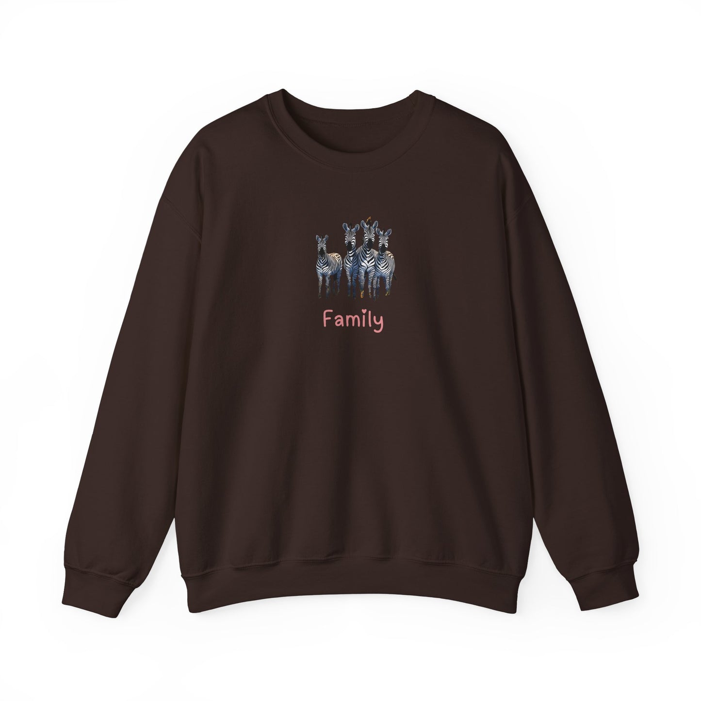 Zebra Family Unisex Crewneck Sweatshirt
