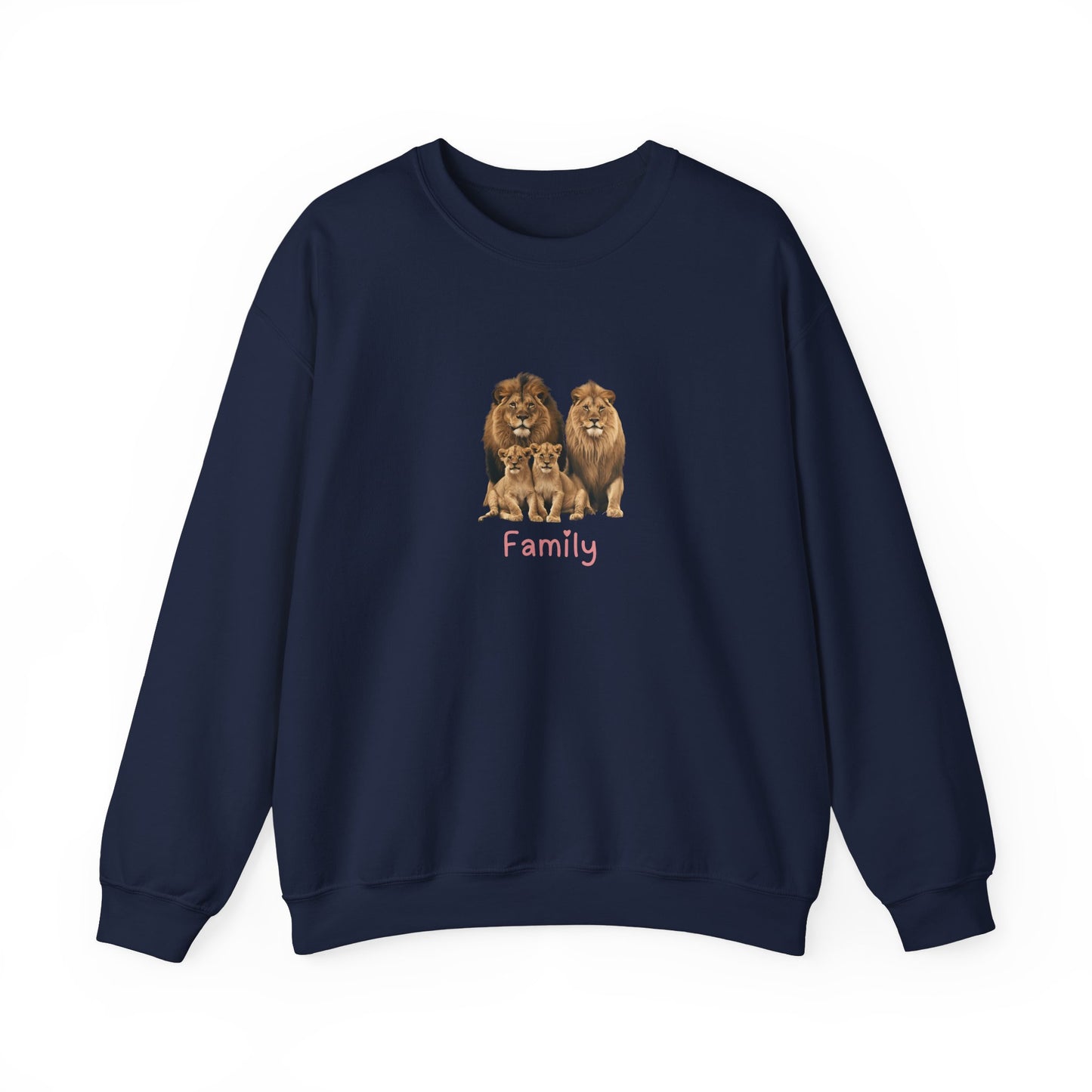 Lion Family Unisex Crewneck Sweatshirt