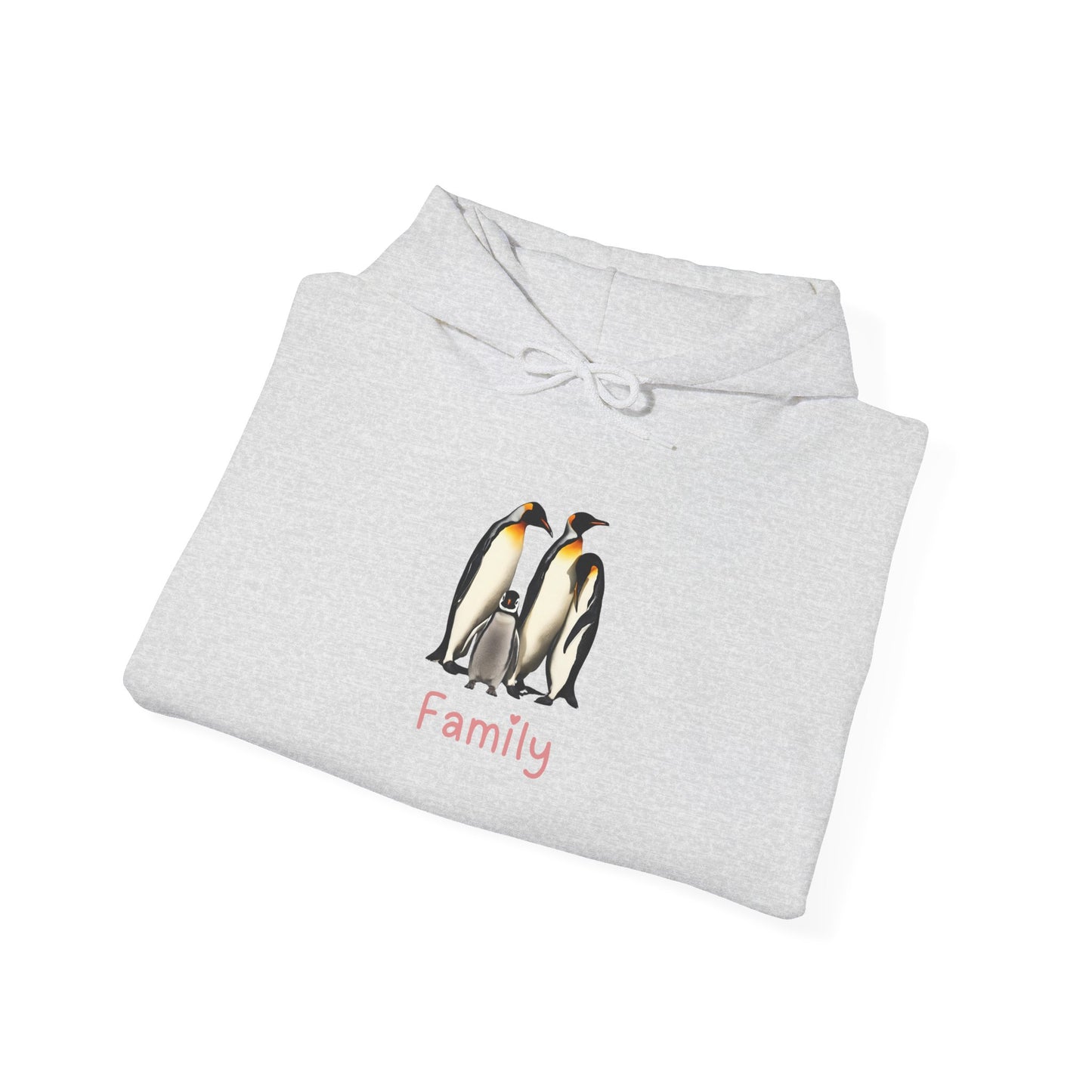 Penguin Family Unisex Hooded Sweatshirt
