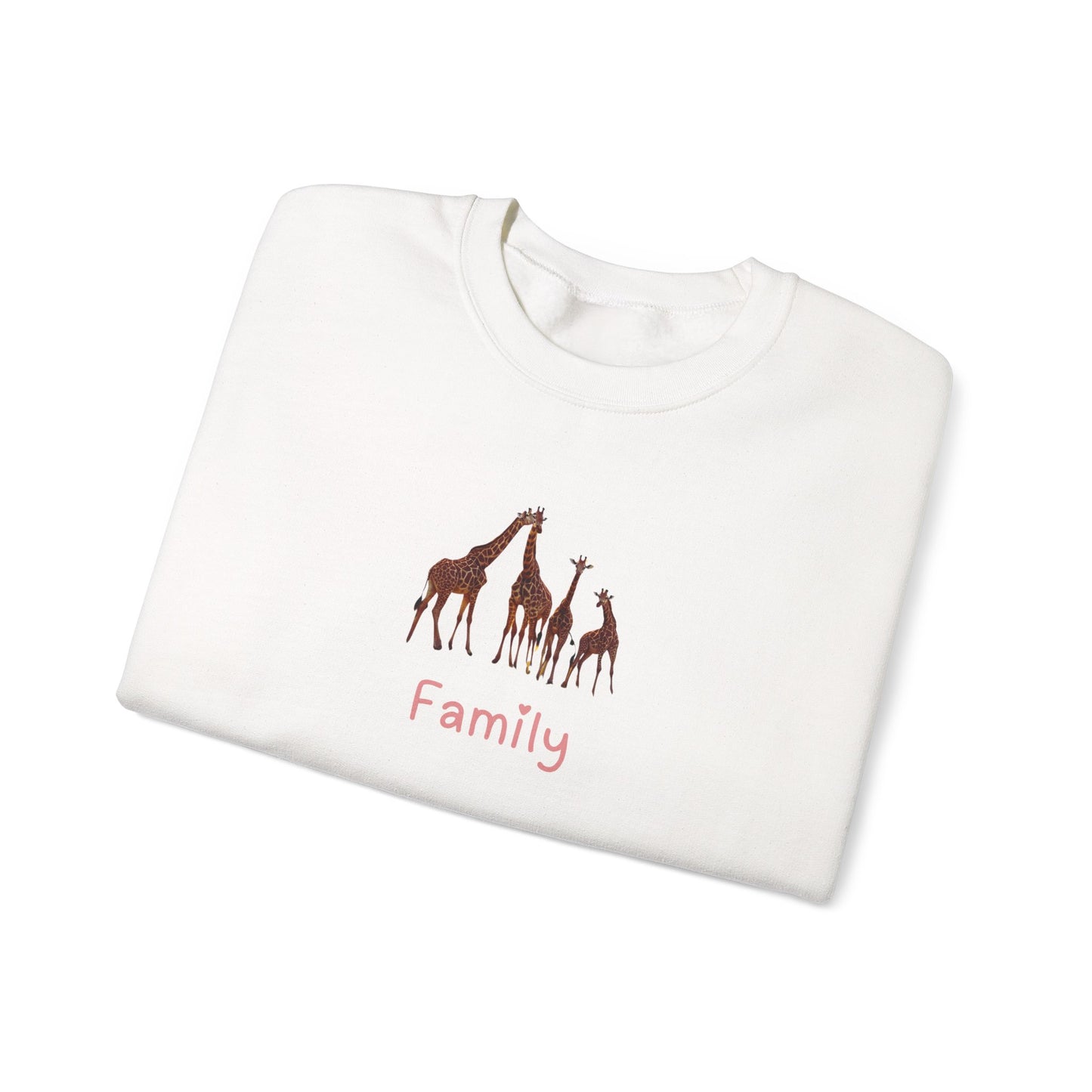 Family Giraffes  Unisex Crewneck Sweatshirt